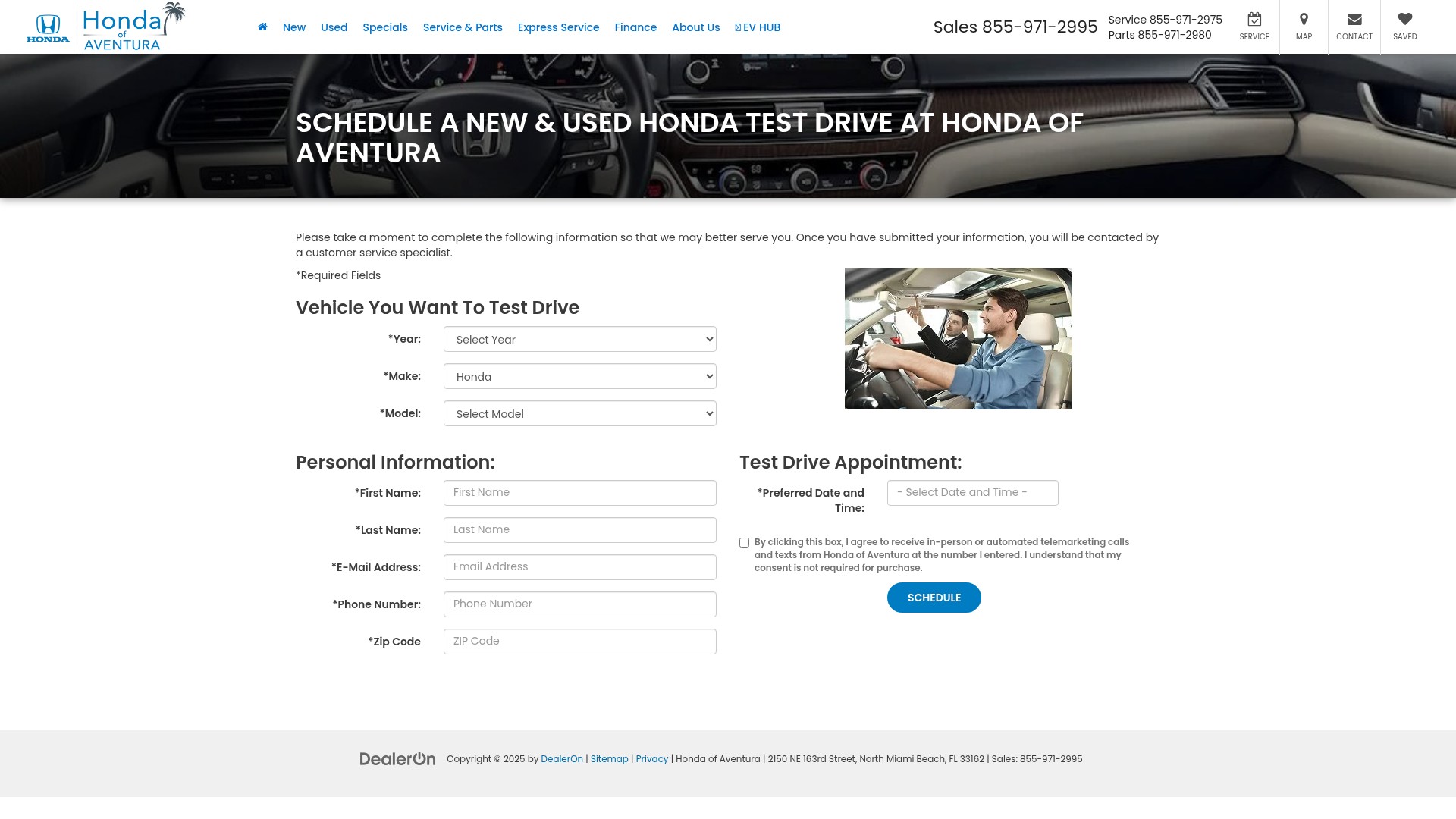 Screenshot of hondaofaventura.com