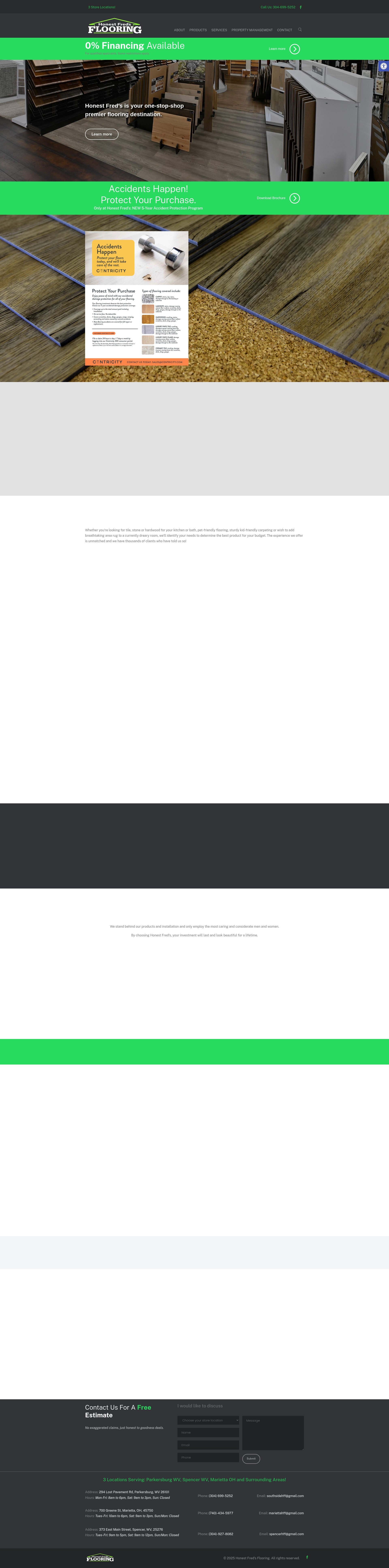 Screenshot of honestfreds.com