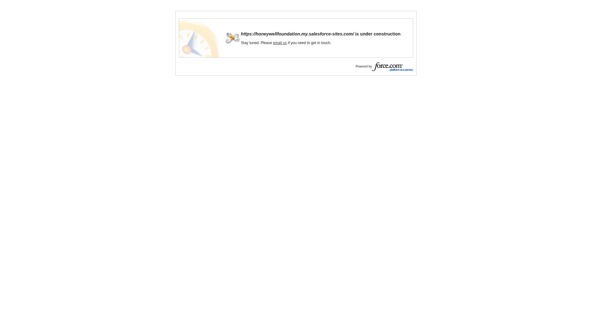 Screenshot of honeywellfoundation.my.salesforce-sites.com