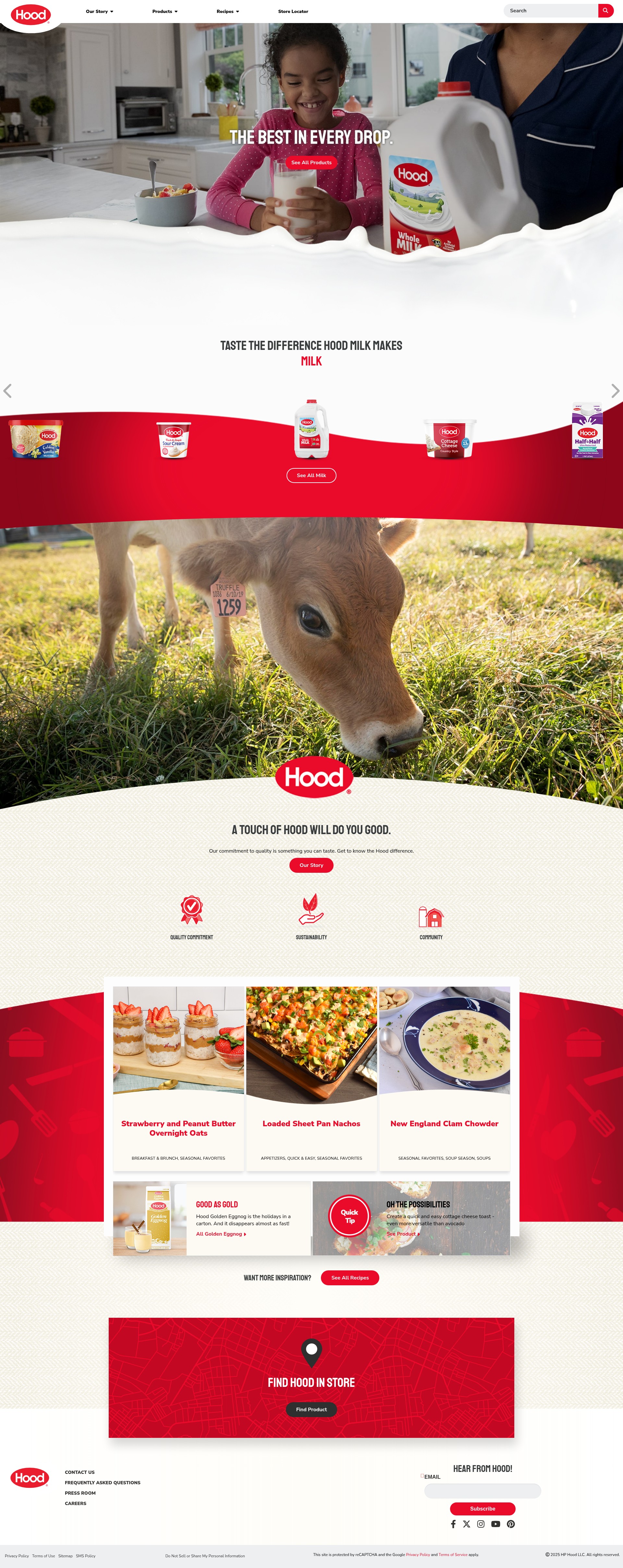 Screenshot of hood.com