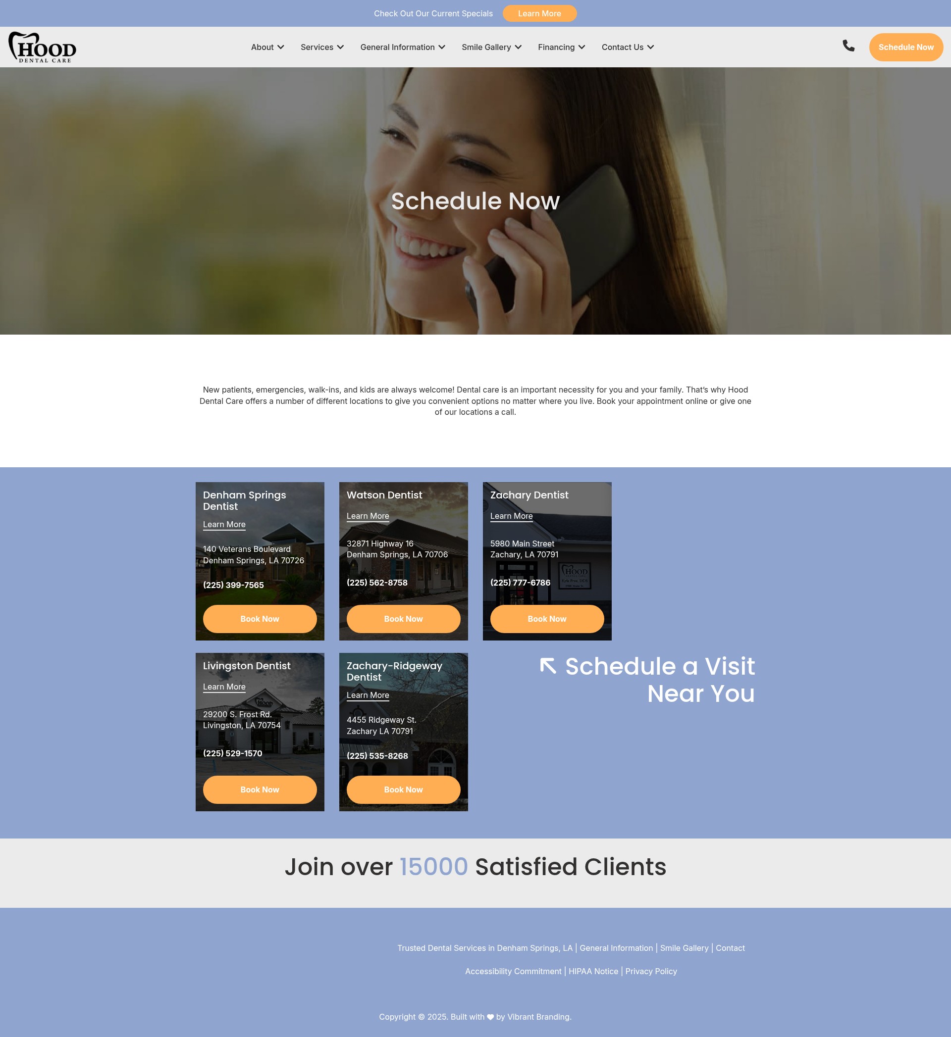 Screenshot of hooddentalcare.com