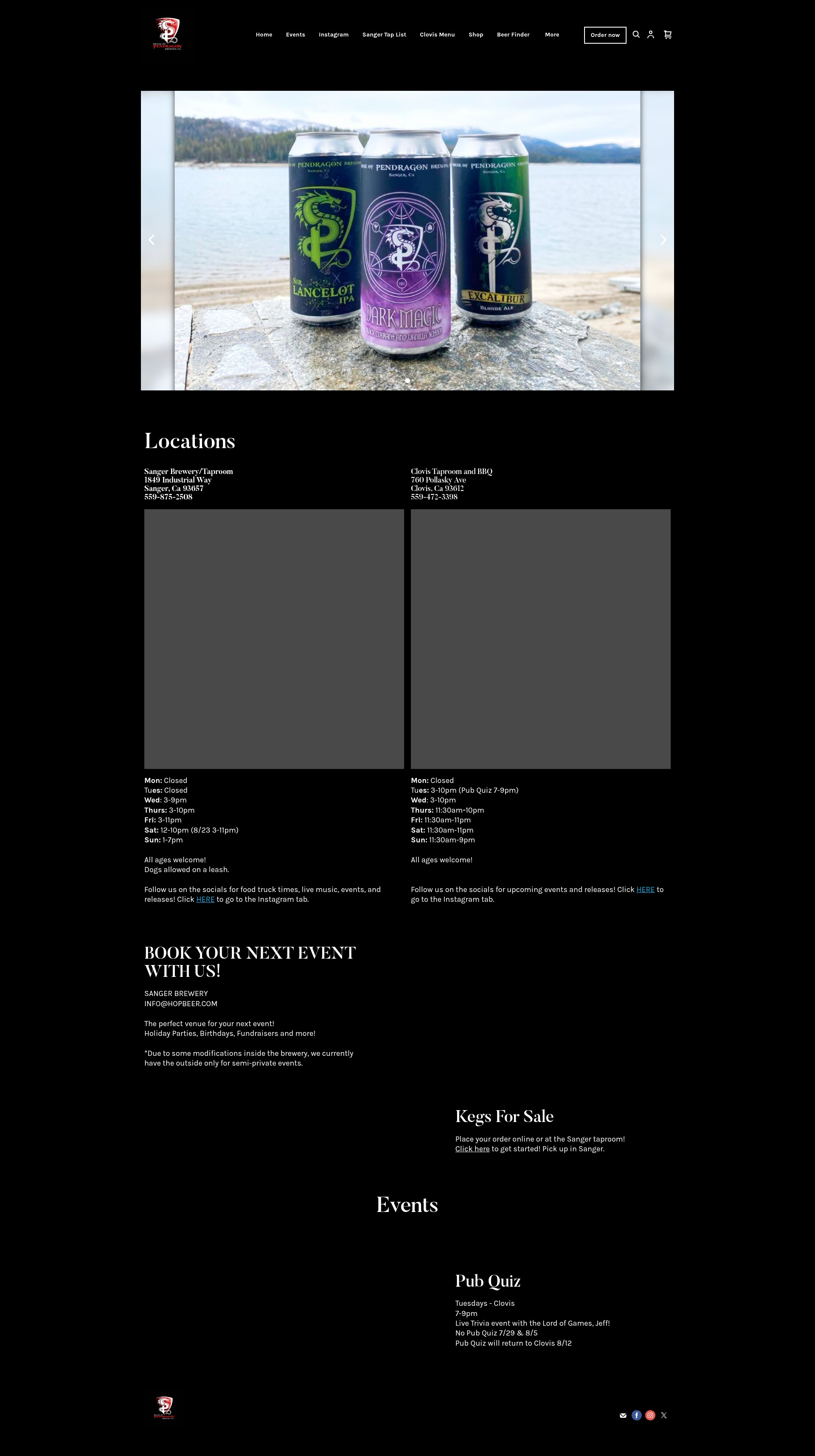 Screenshot of hopbeer.com