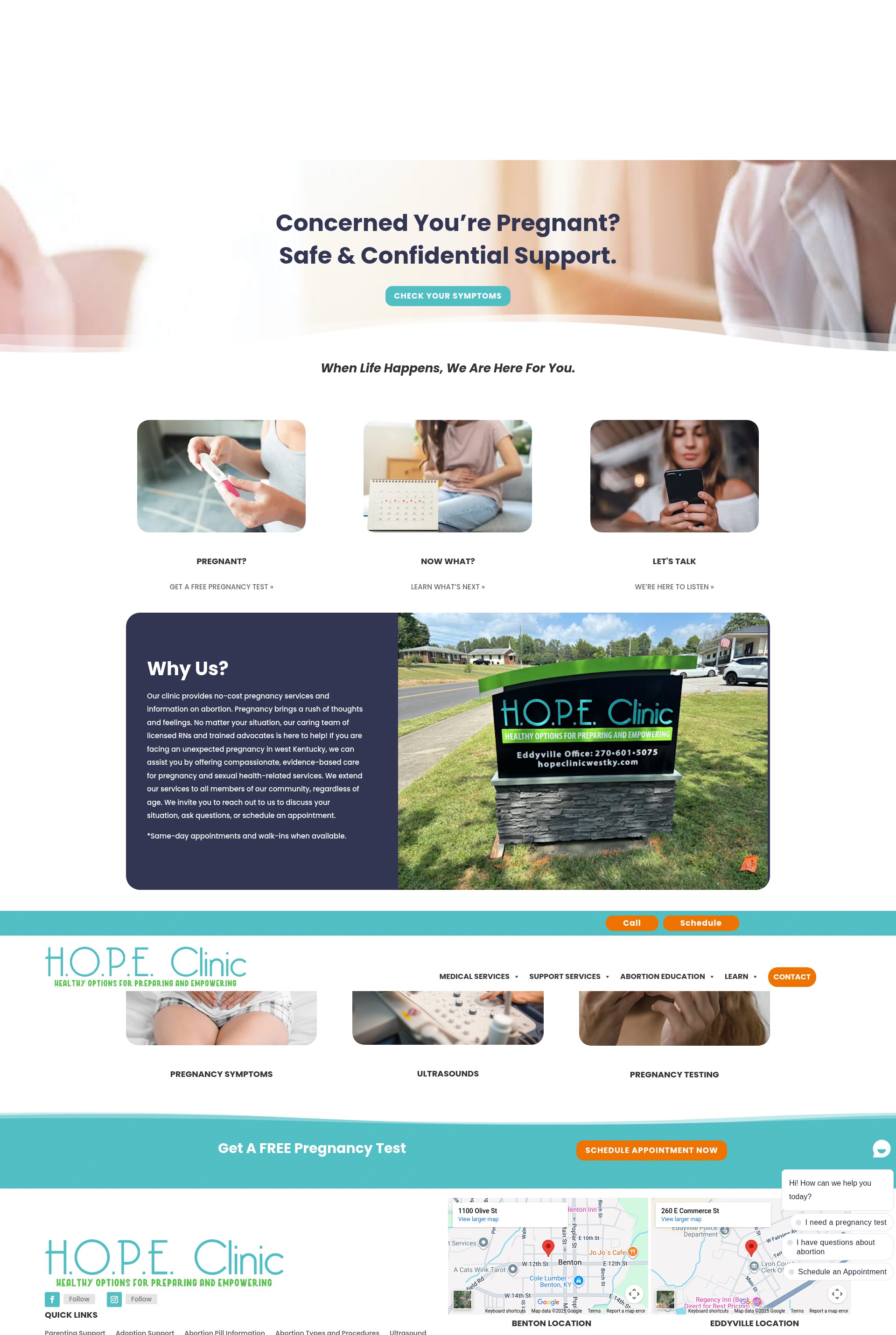 Screenshot of hopeclinicwestky.com