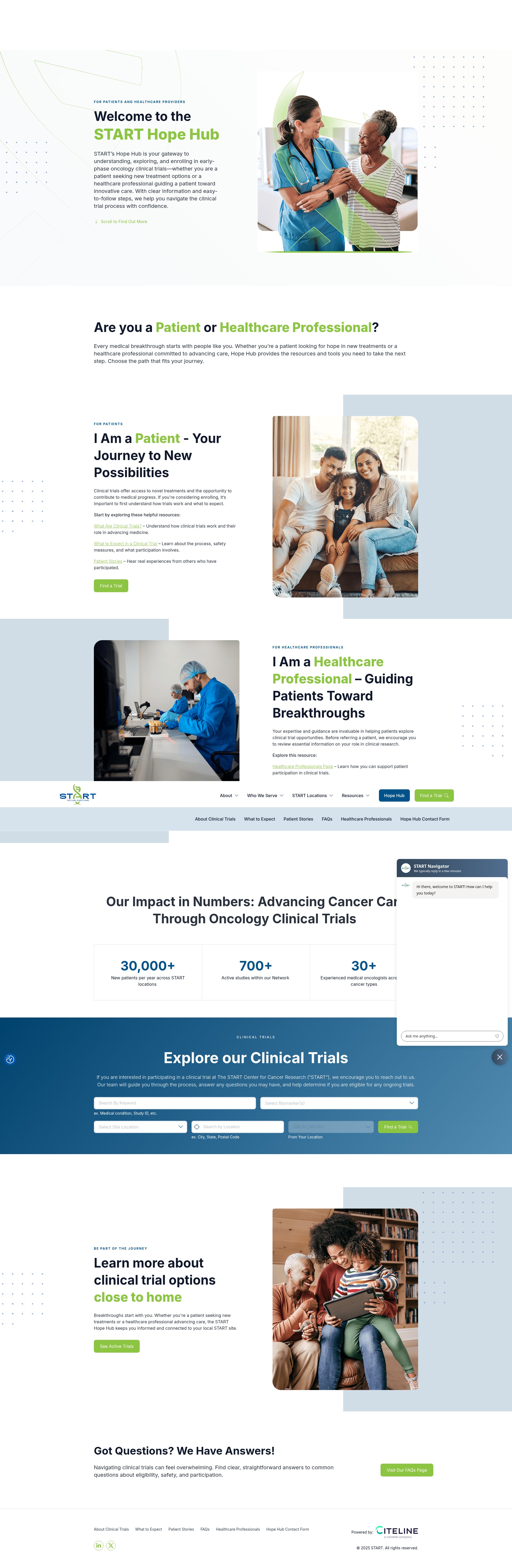 Screenshot of hopehub.startresearch.com