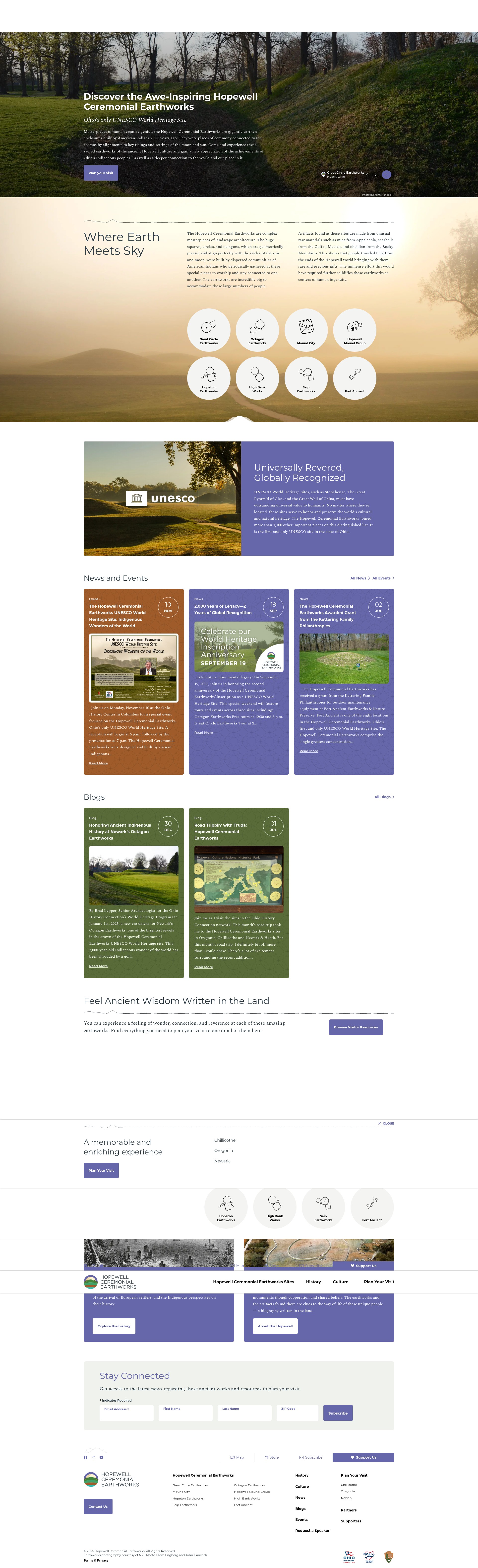 Screenshot of hopewellearthworks.org