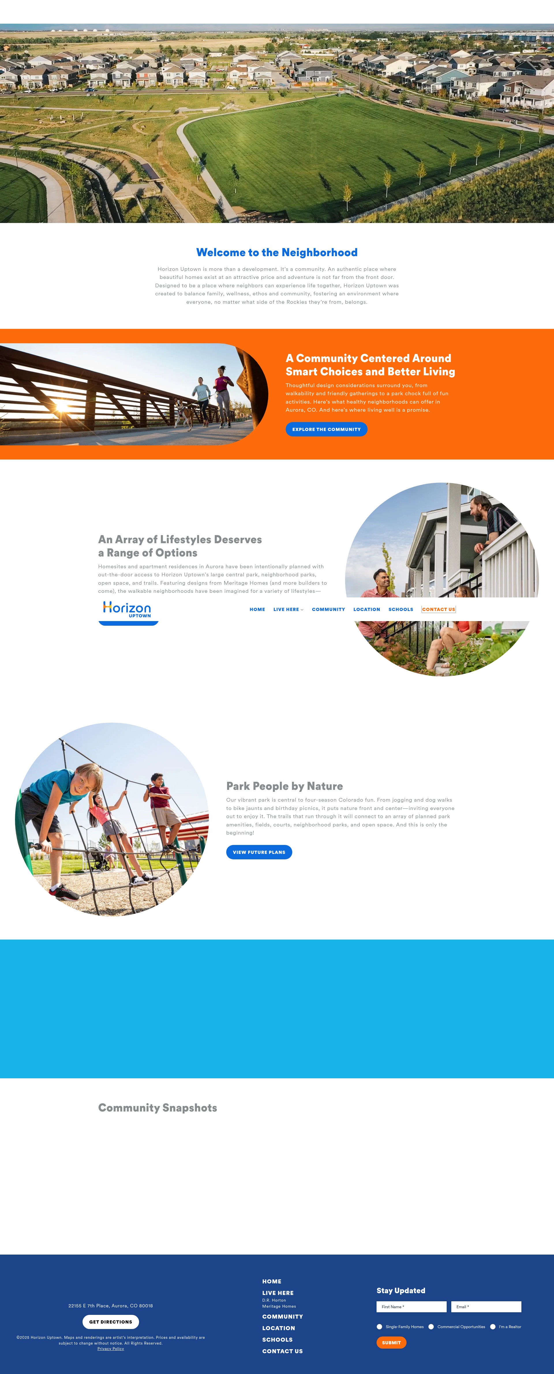 Screenshot of horizonuptown.com