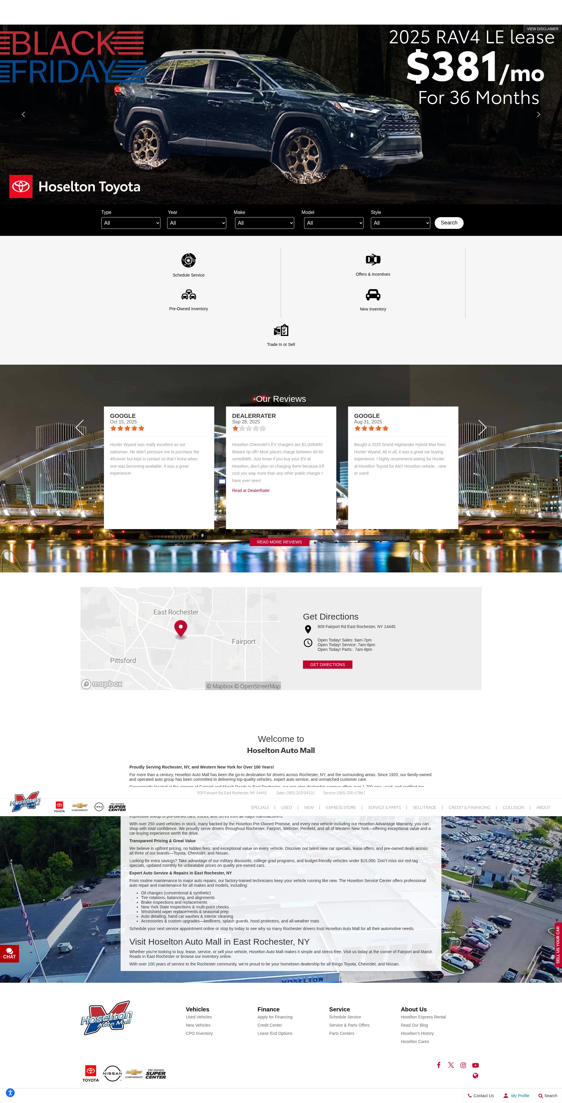 Screenshot of hoselton.com