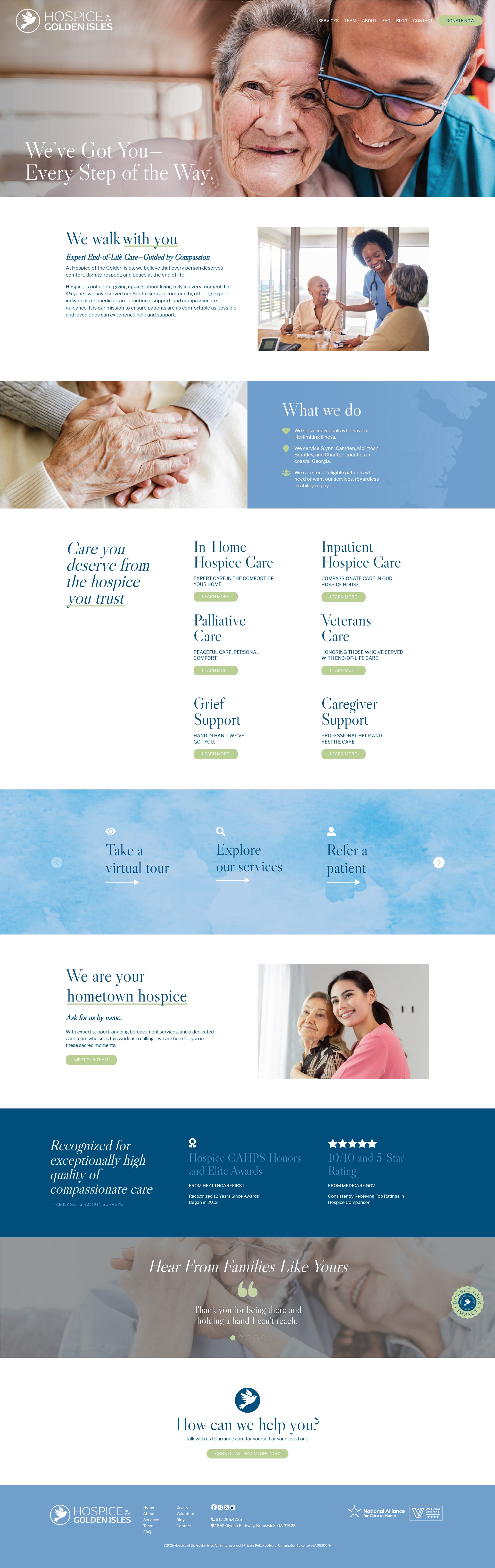 Screenshot of hospice.me