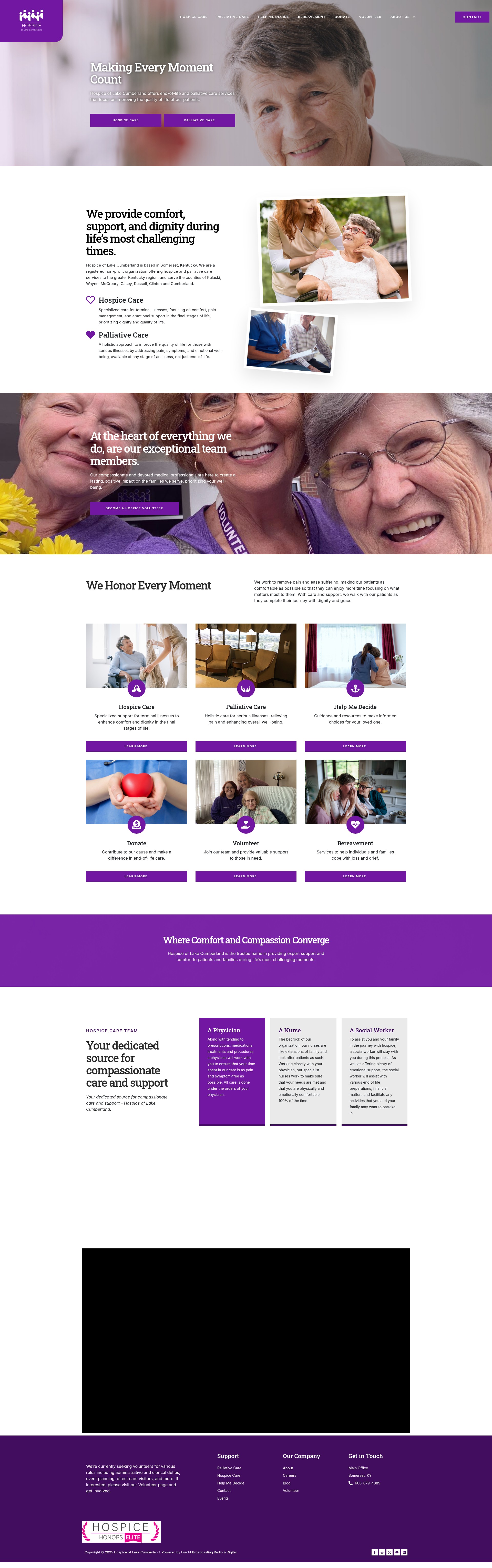 Screenshot of hospicelc.org