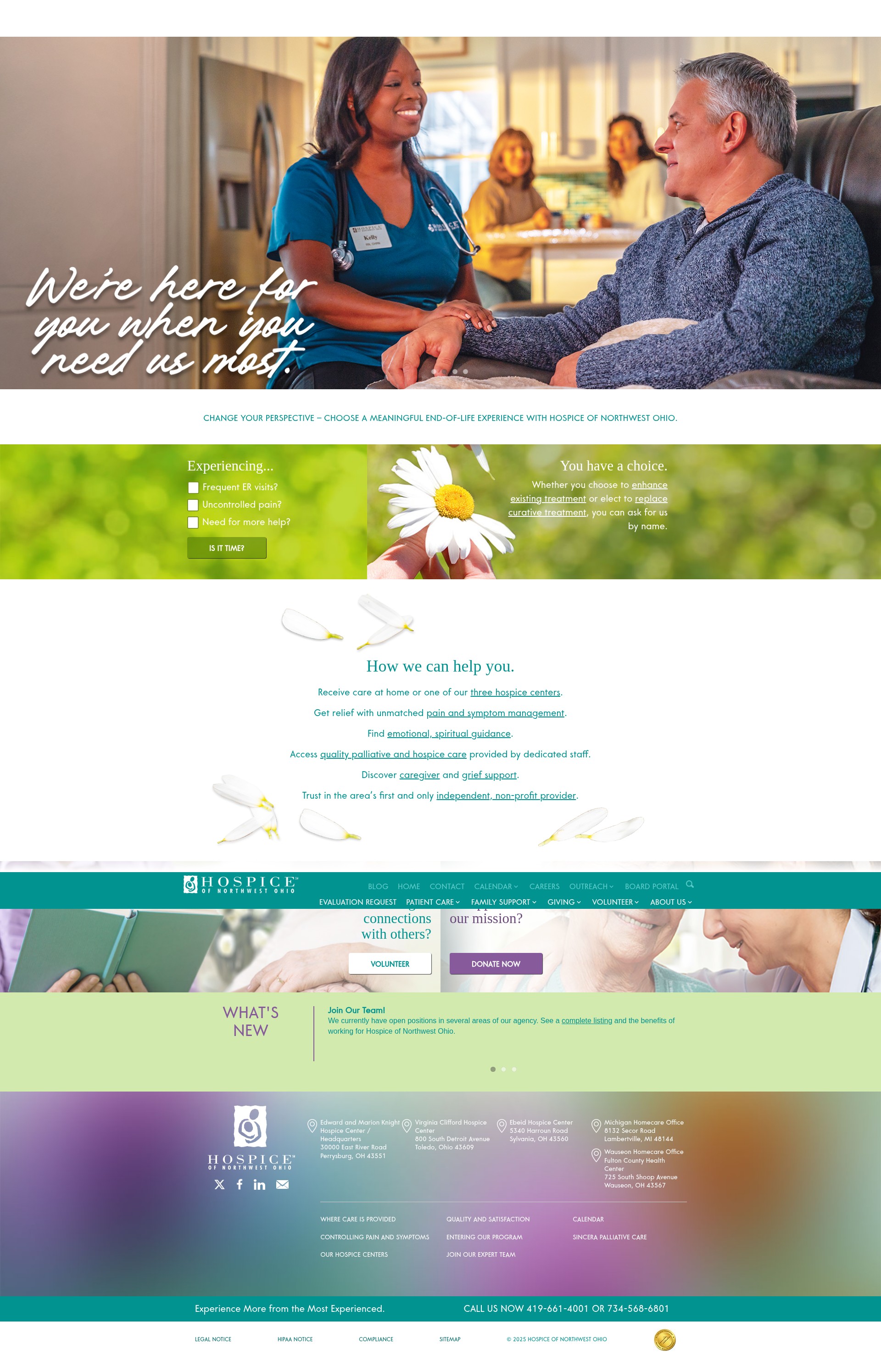 Screenshot of hospicenwo.org
