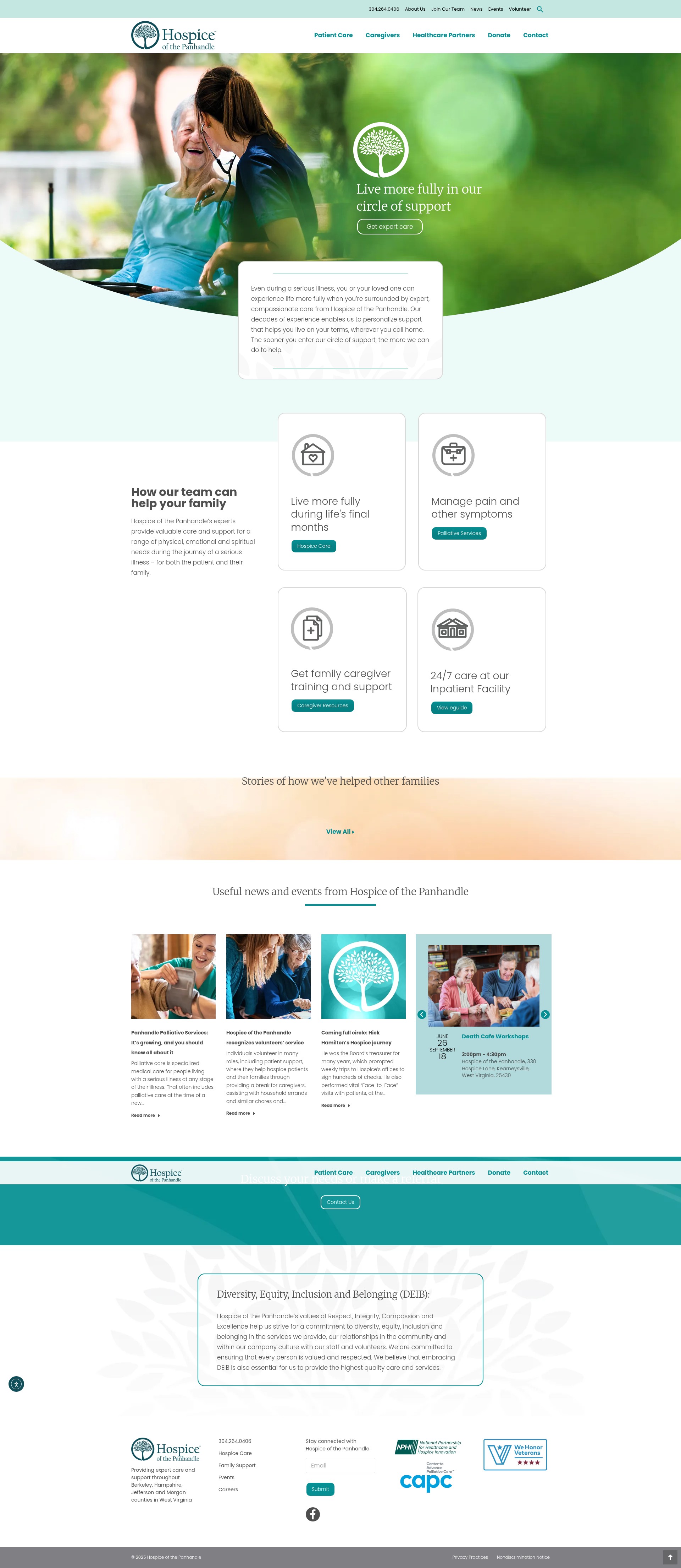 Screenshot of hospiceotp.org