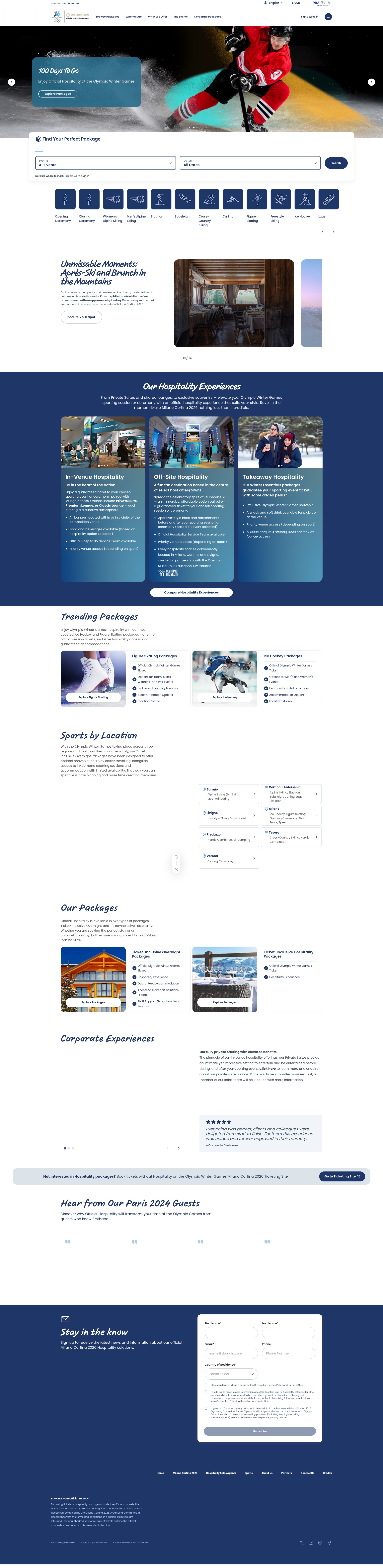 Screenshot of hospitality.milanocortina2026.org
