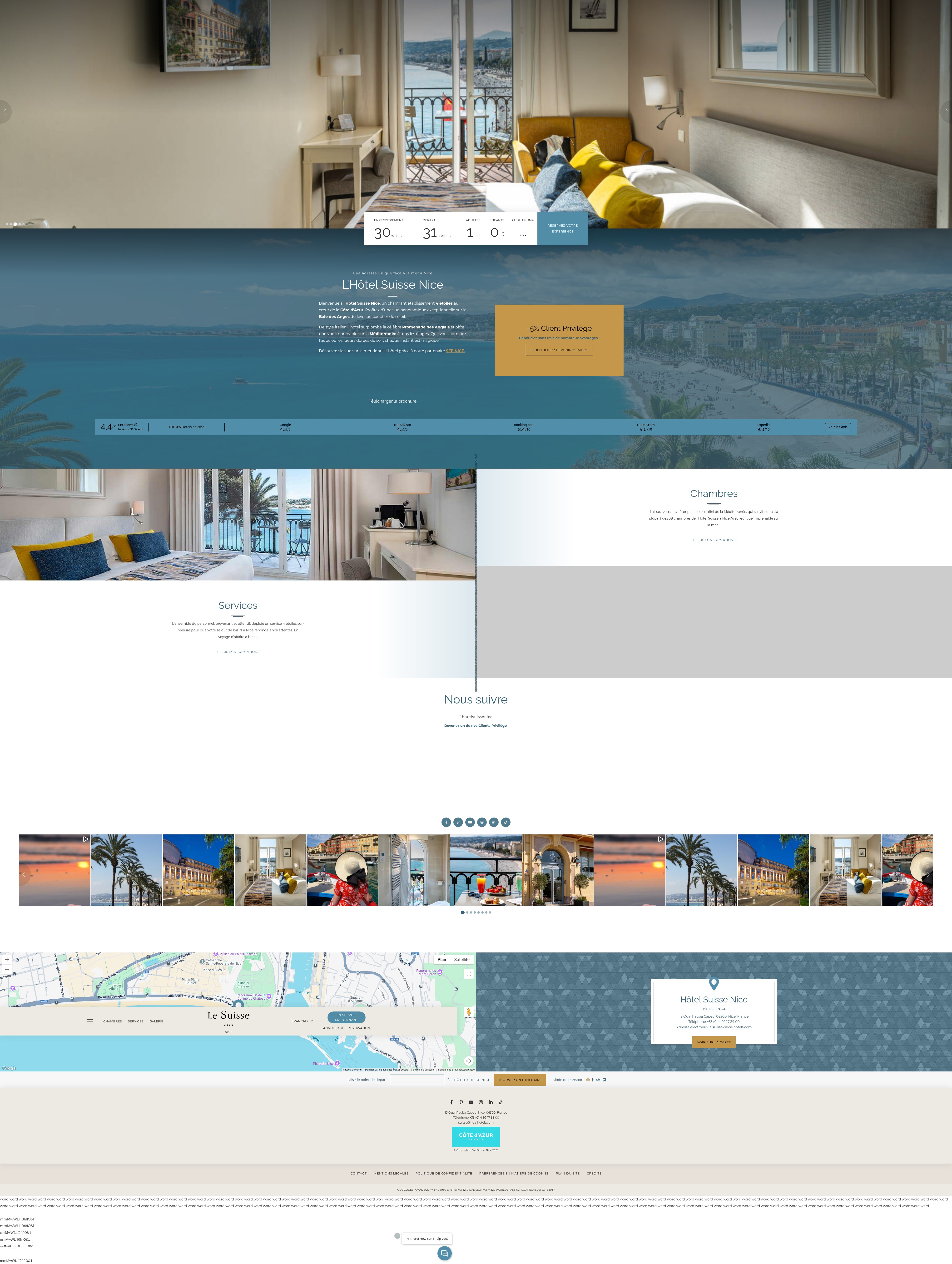 Screenshot of hotel-nice-suisse.com