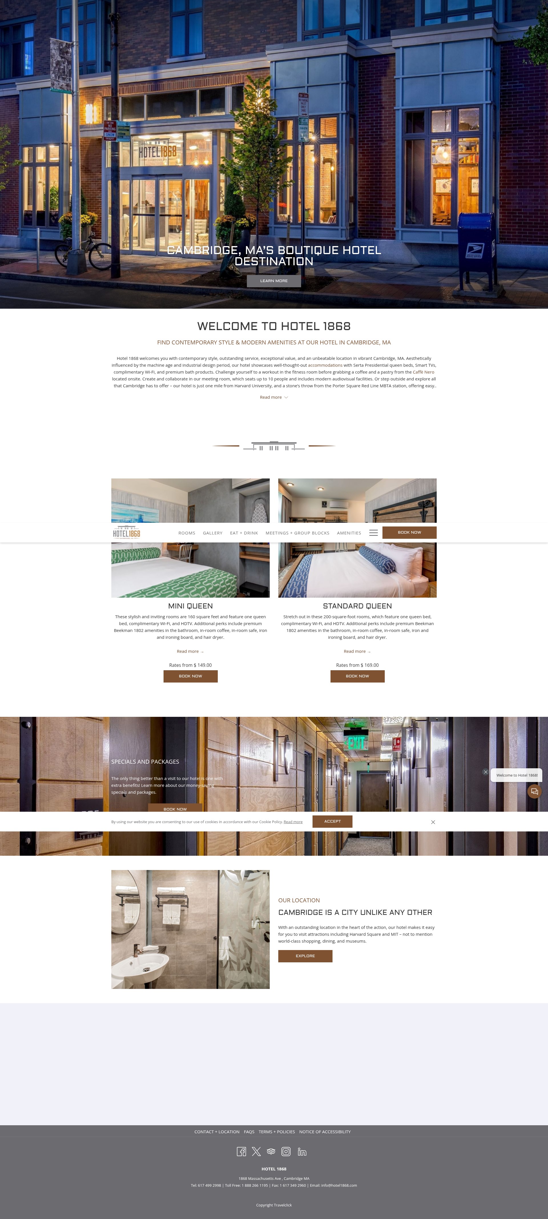 Screenshot of hotel1868.com
