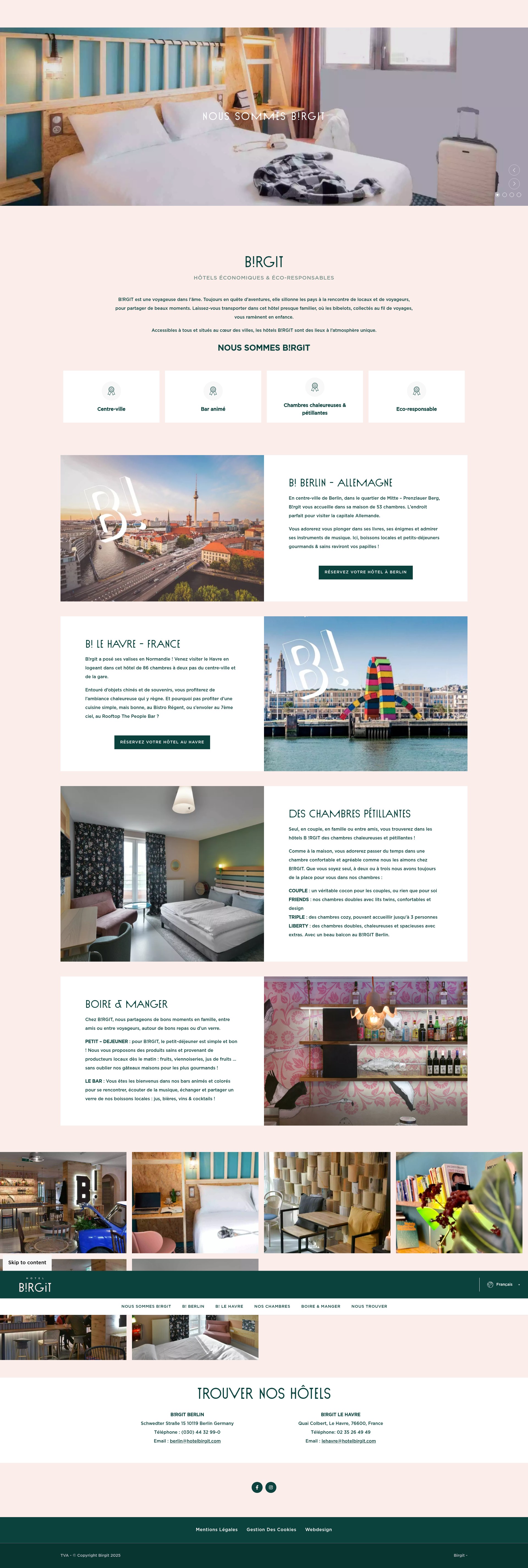 Screenshot of hotelbirgit.com