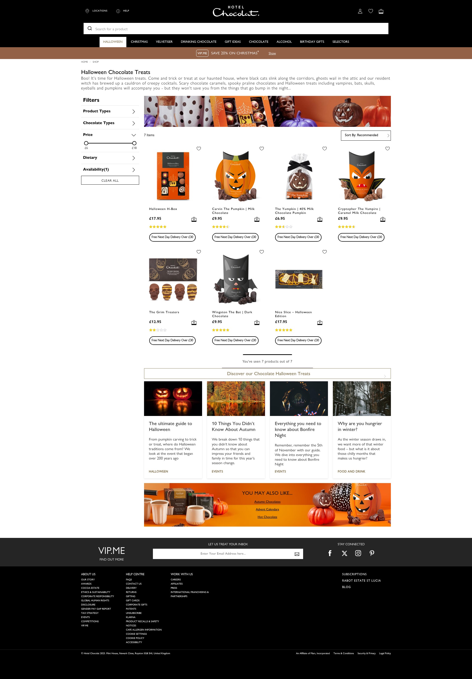 Screenshot of hotelchocolat.com