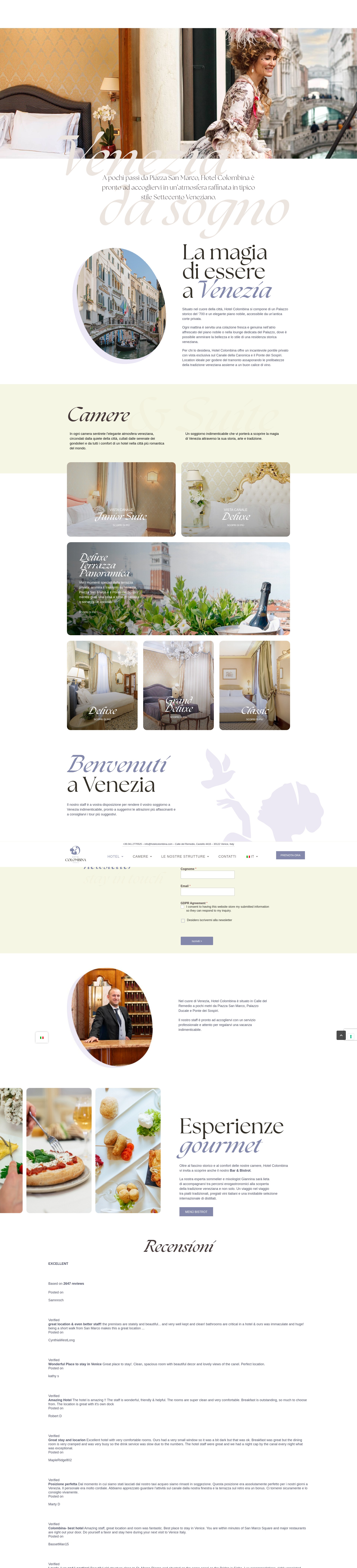 Screenshot of hotelcolombina.com