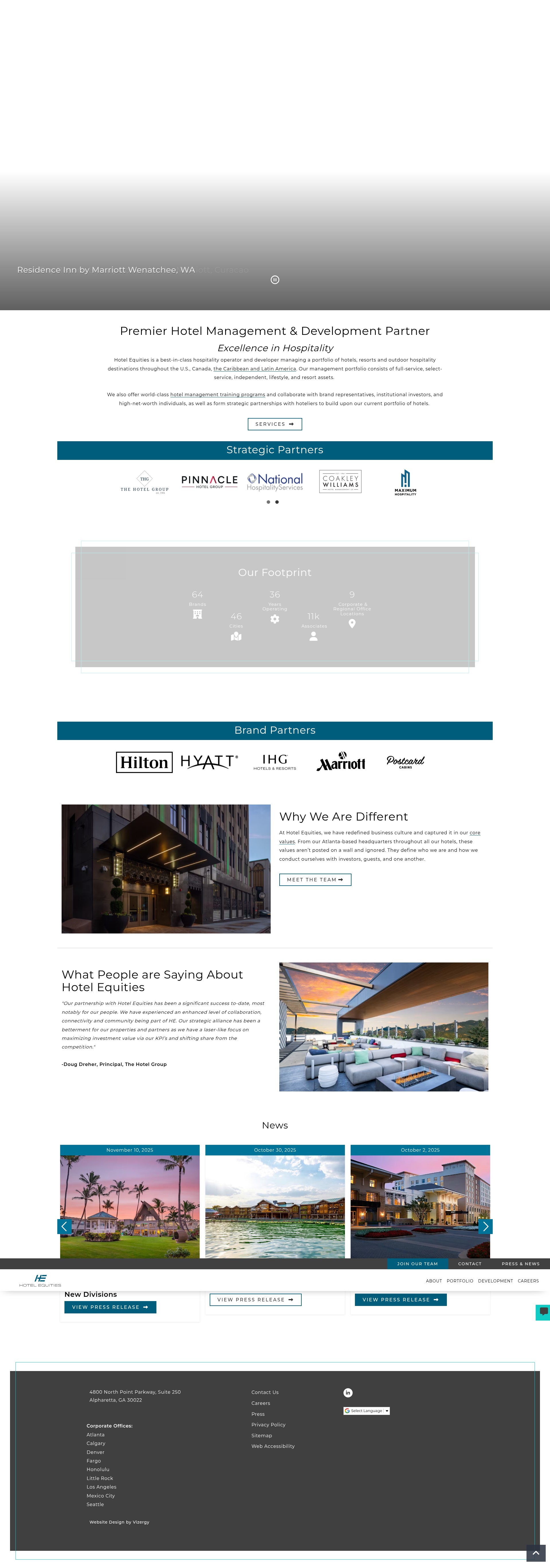 Screenshot of hotelequities.com