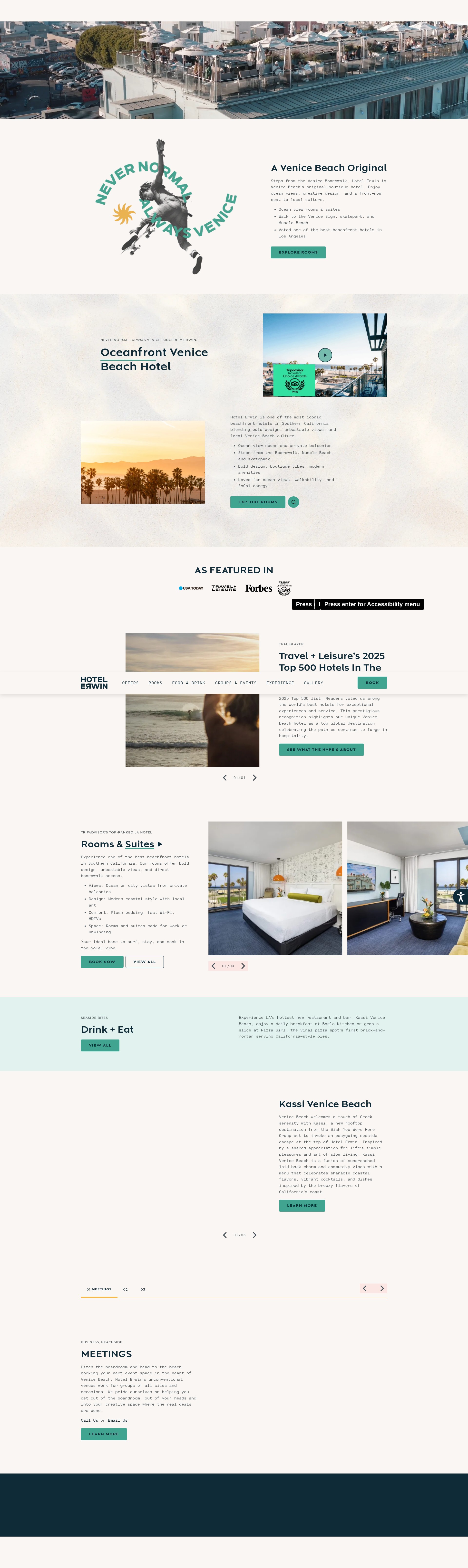 Screenshot of hotelerwin.com