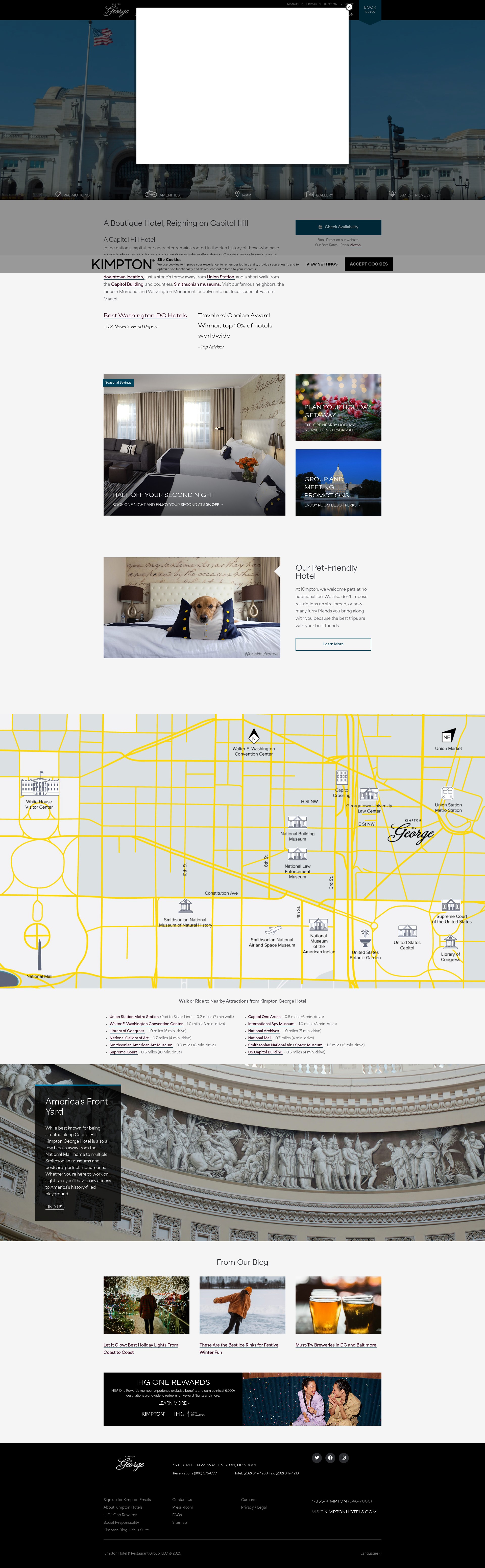 Screenshot of hotelgeorge.com