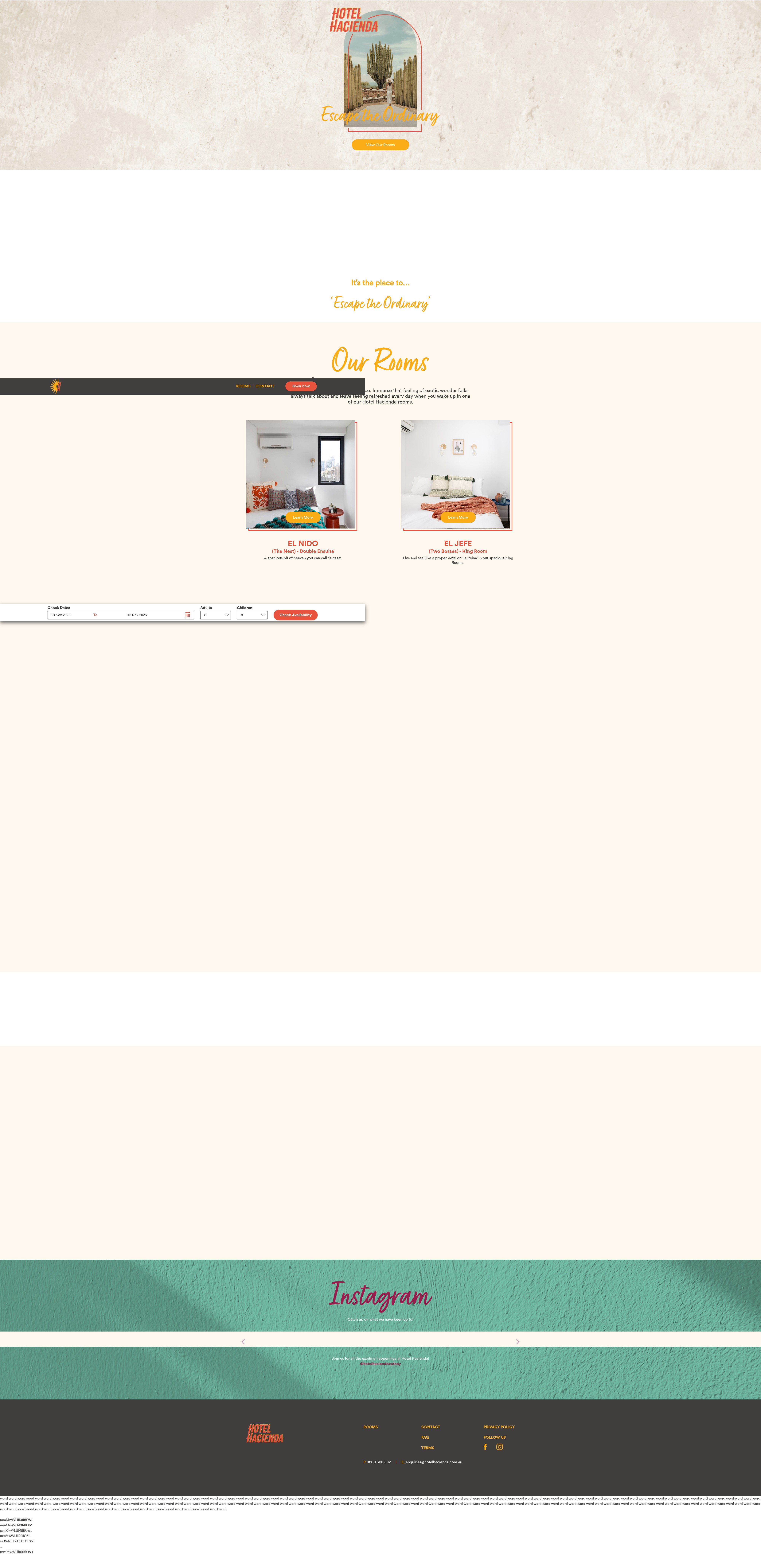Screenshot of hotelhacienda.com.au