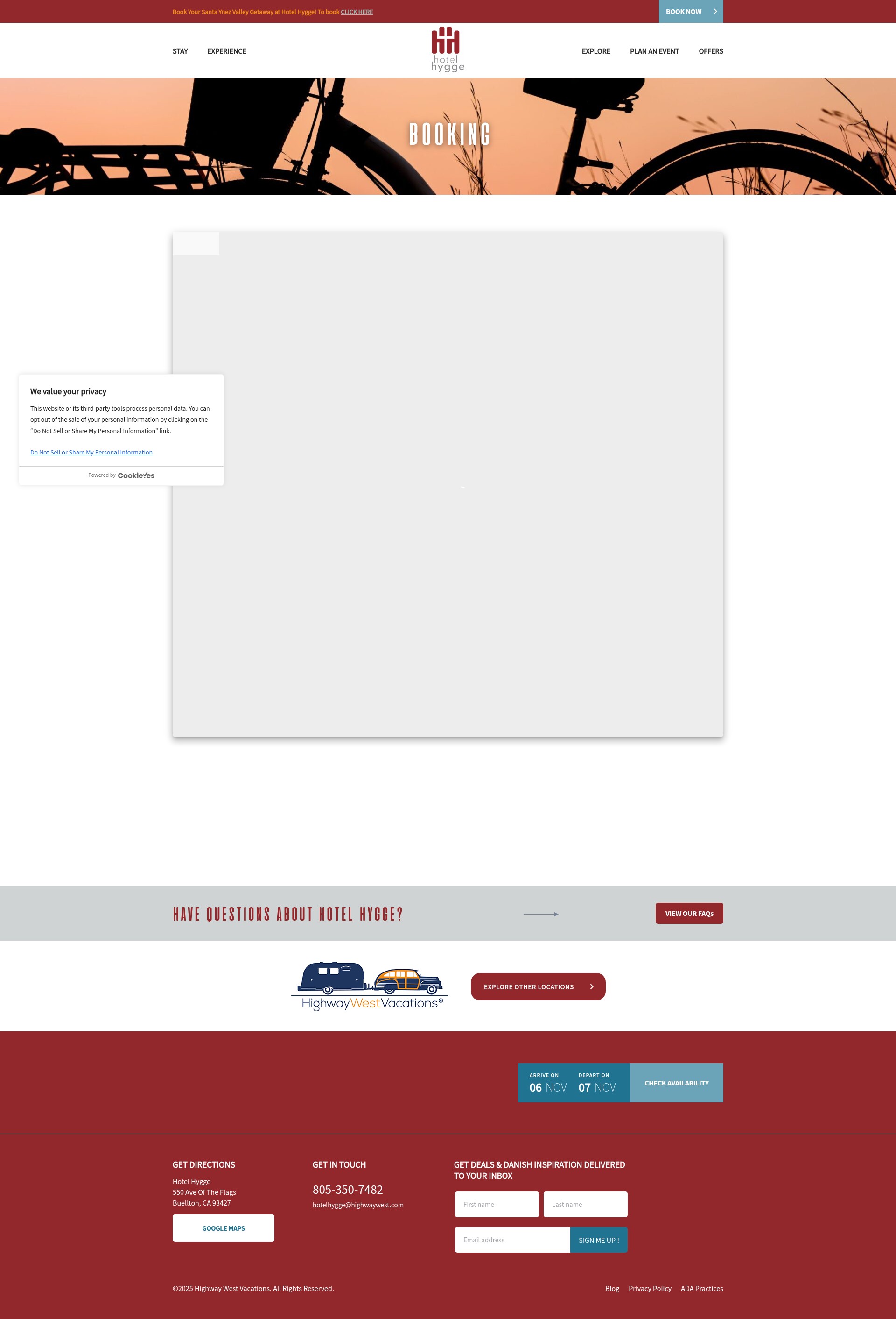 Screenshot of hotelhyggebuellton.com