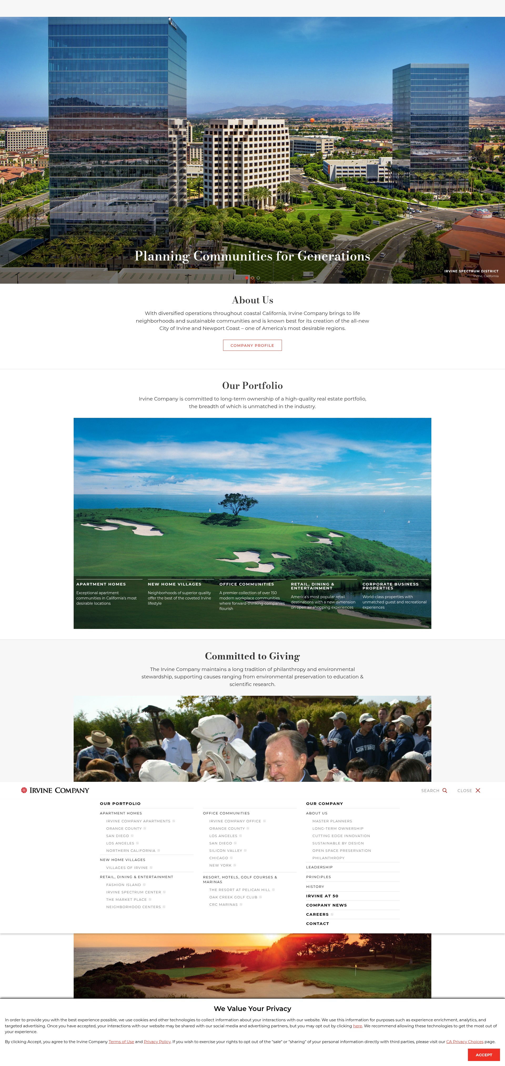 Screenshot of hotelirvine.com