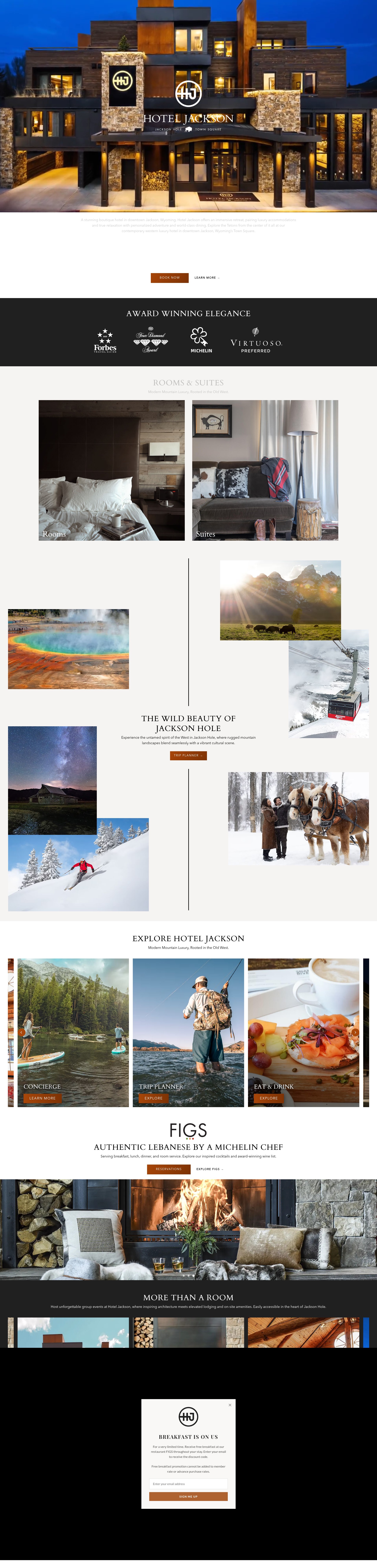 Screenshot of hoteljackson.com
