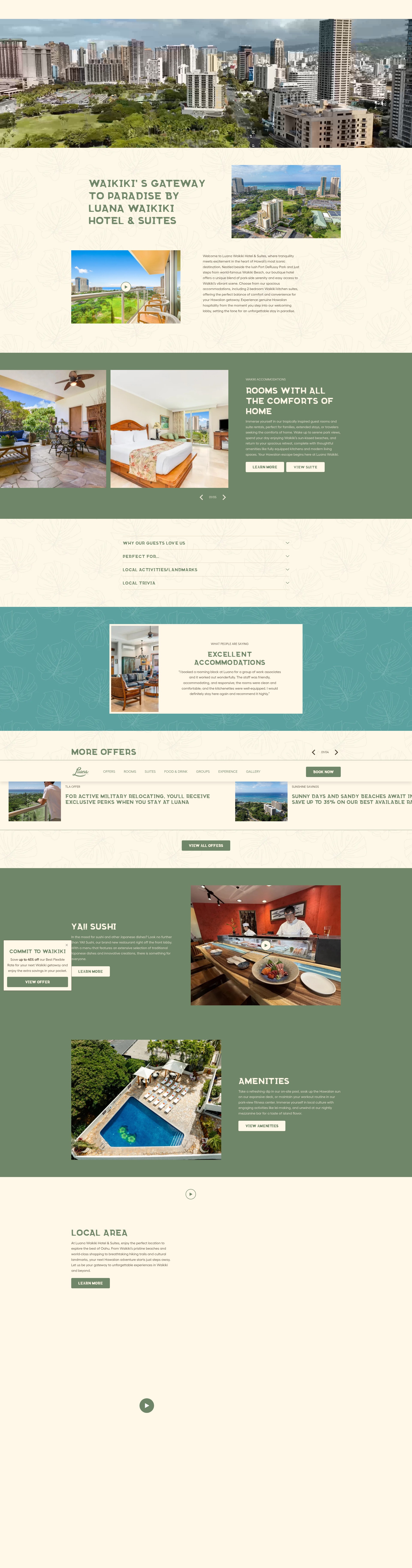 Screenshot of hotelluanawaikiki.com