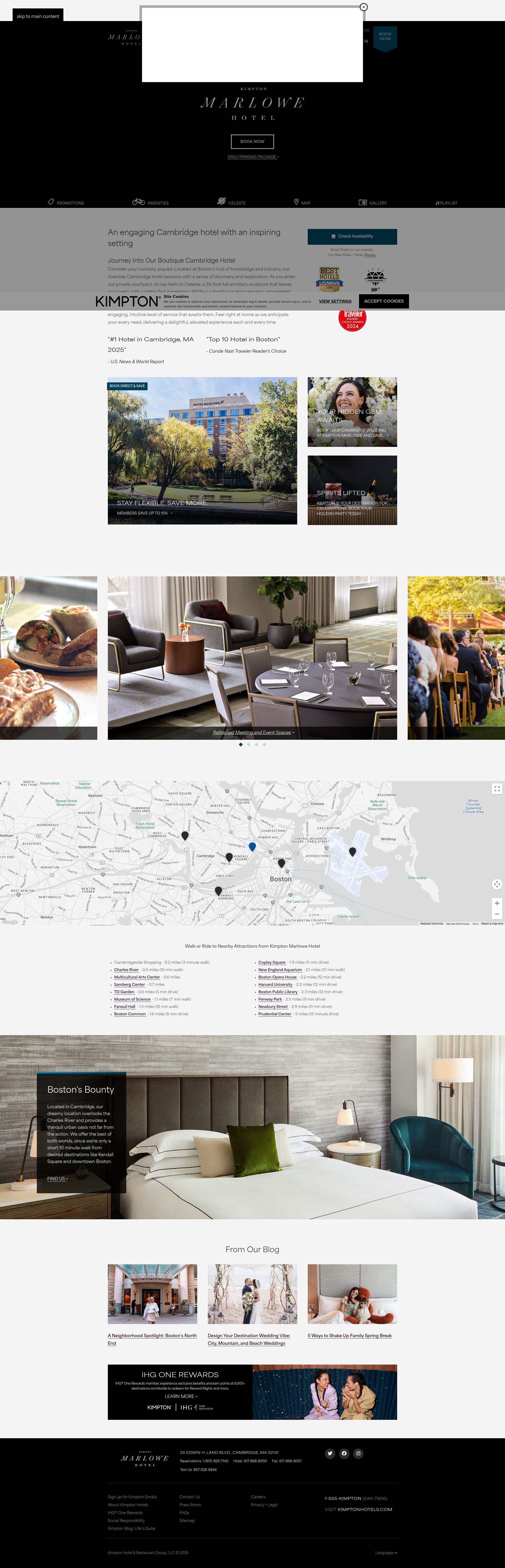 Screenshot of hotelmarlowe.com