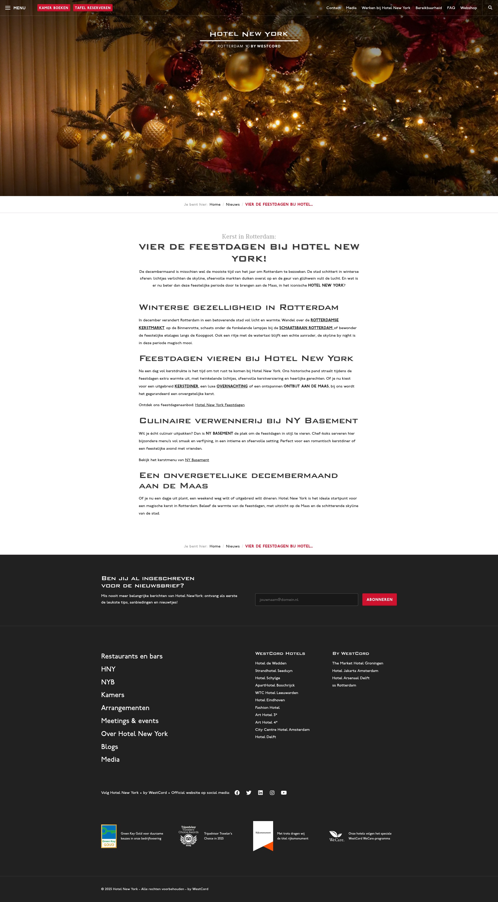 Screenshot of hotelnewyork.nl