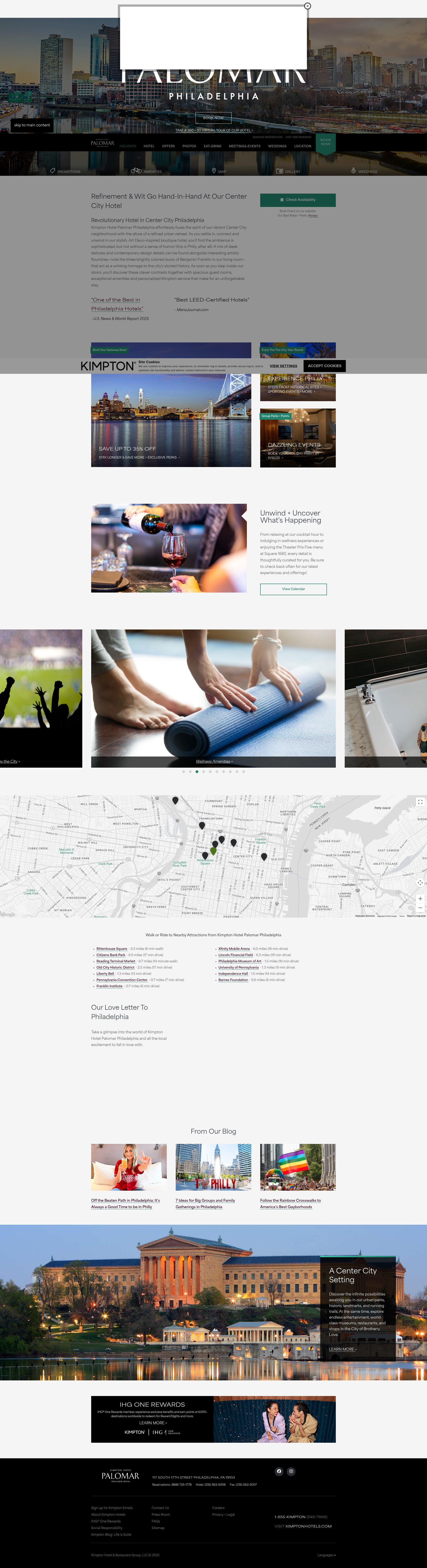 Screenshot of hotelpalomar-philadelphia.com