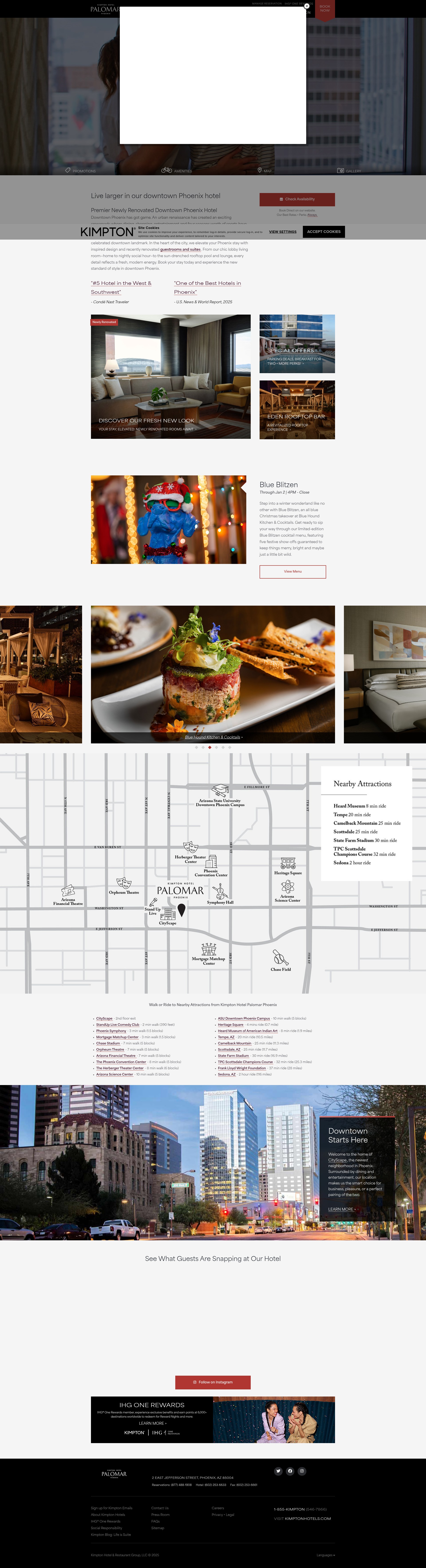 Screenshot of hotelpalomar-phoenix.com