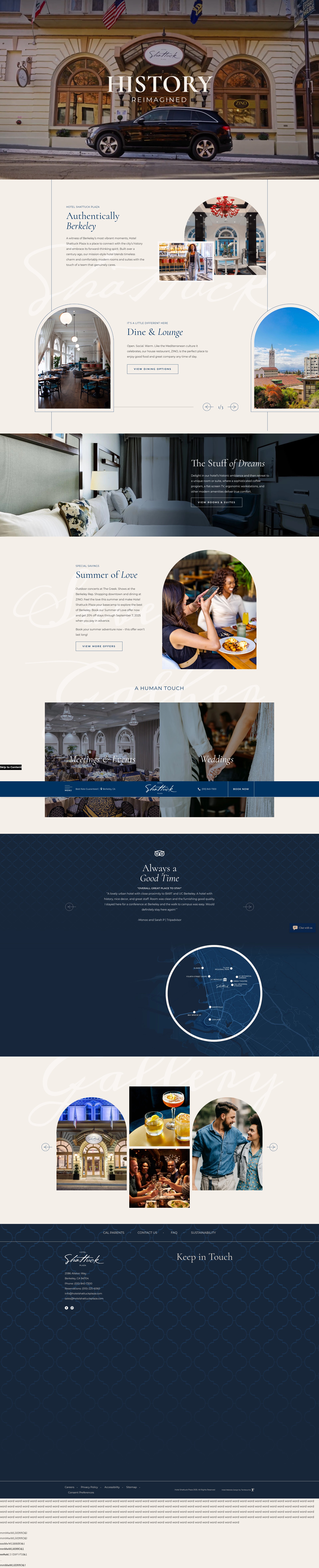 Screenshot of hotelshattuckplaza.com