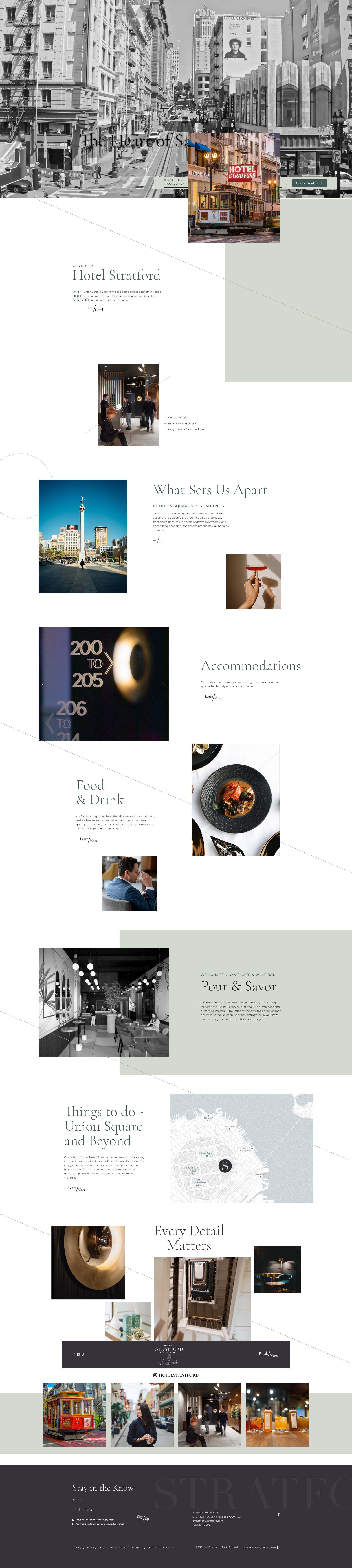 Screenshot of hotelstratford.com