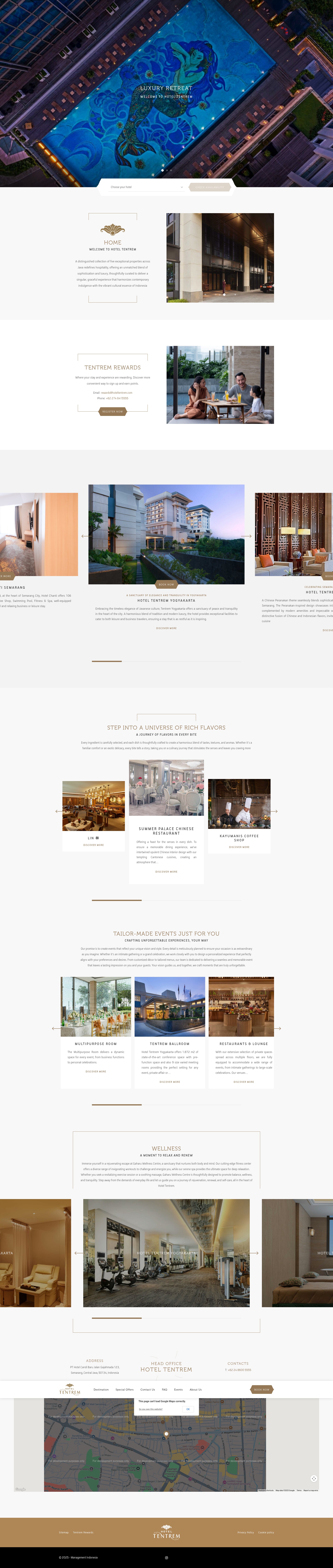 Screenshot of hoteltentrem.com
