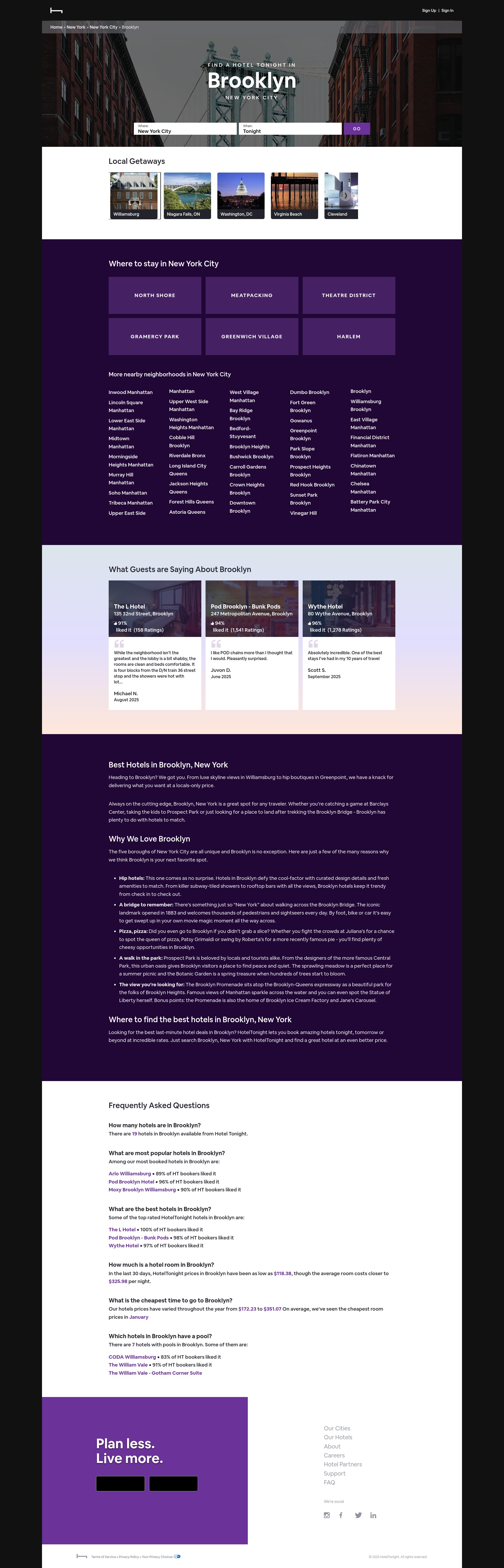 Screenshot of hoteltonight.com