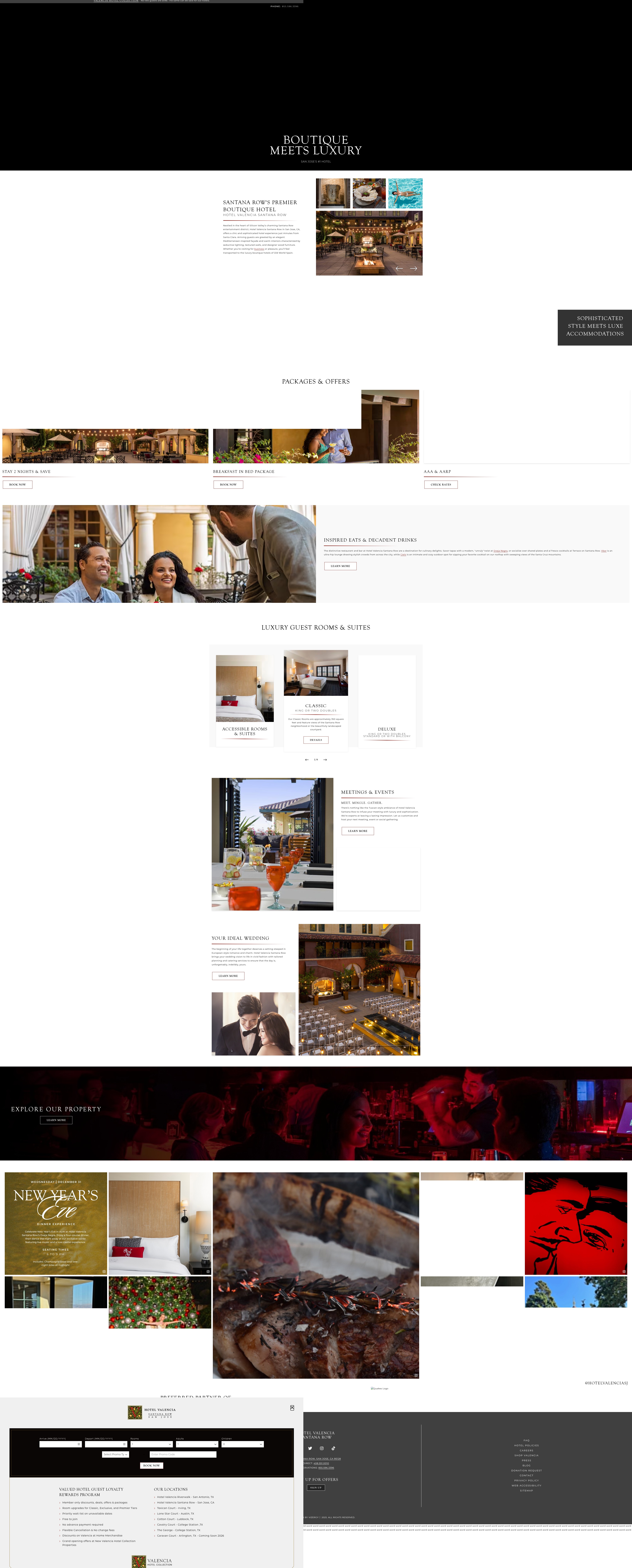 Screenshot of hotelvalencia-santanarow.com