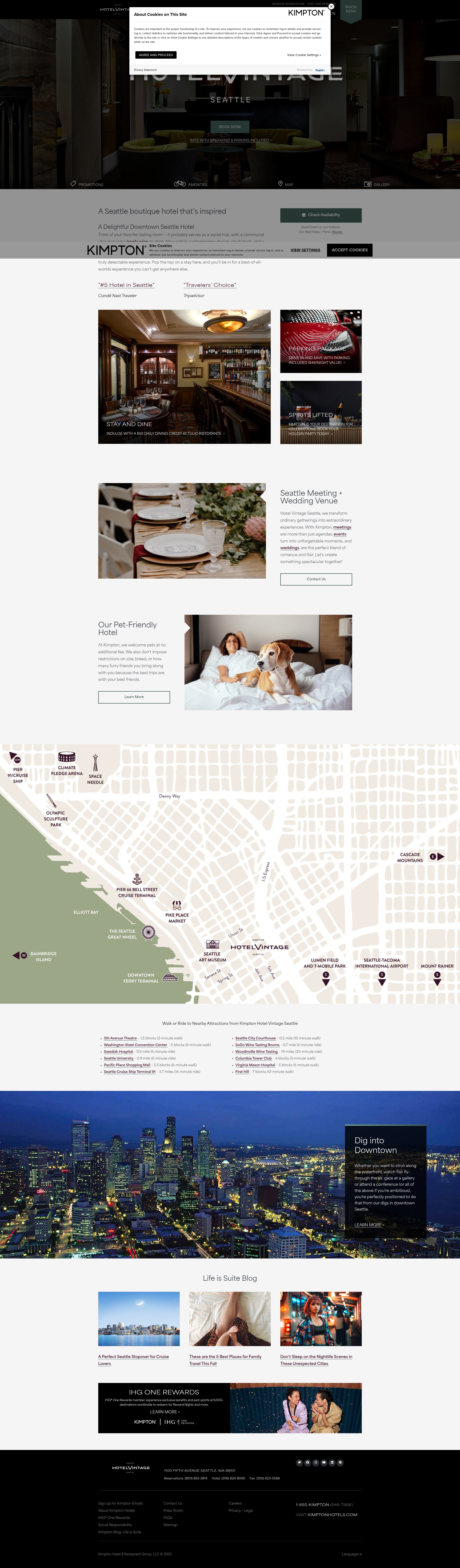 Screenshot of hotelvintage-seattle.com