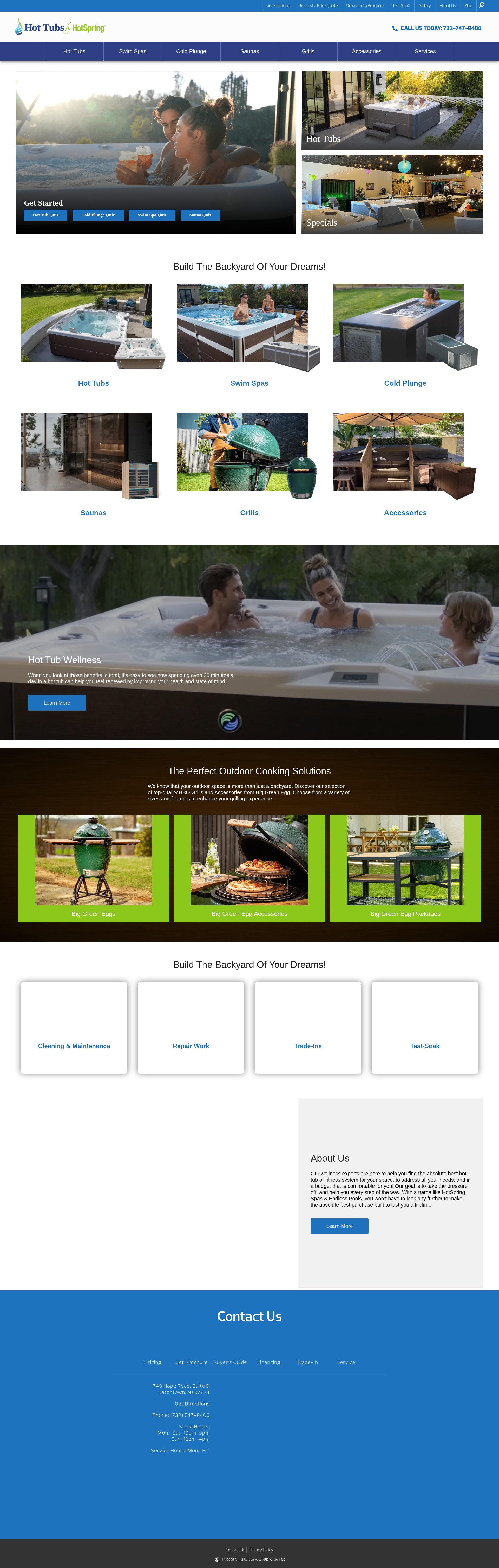 Screenshot of hottubsbyhotspring.com