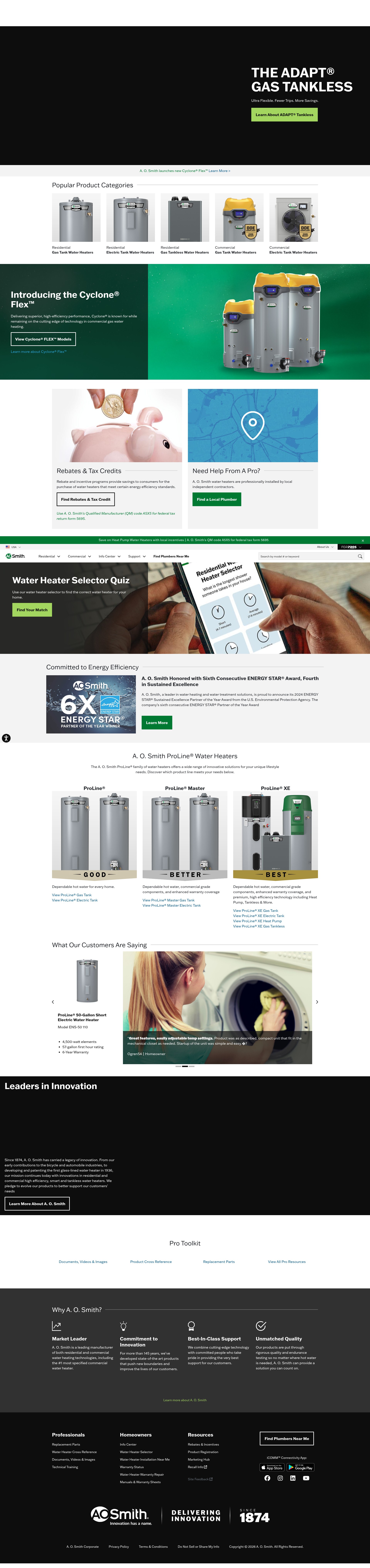 Screenshot of hotwater.com
