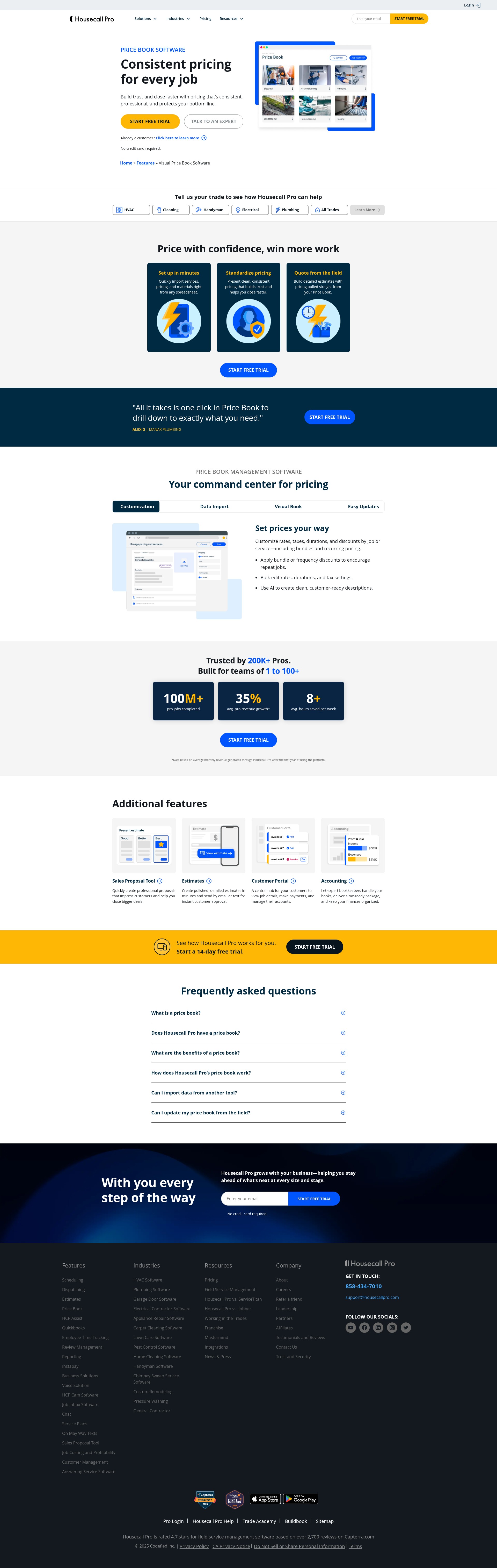 Screenshot of housecallpro.com