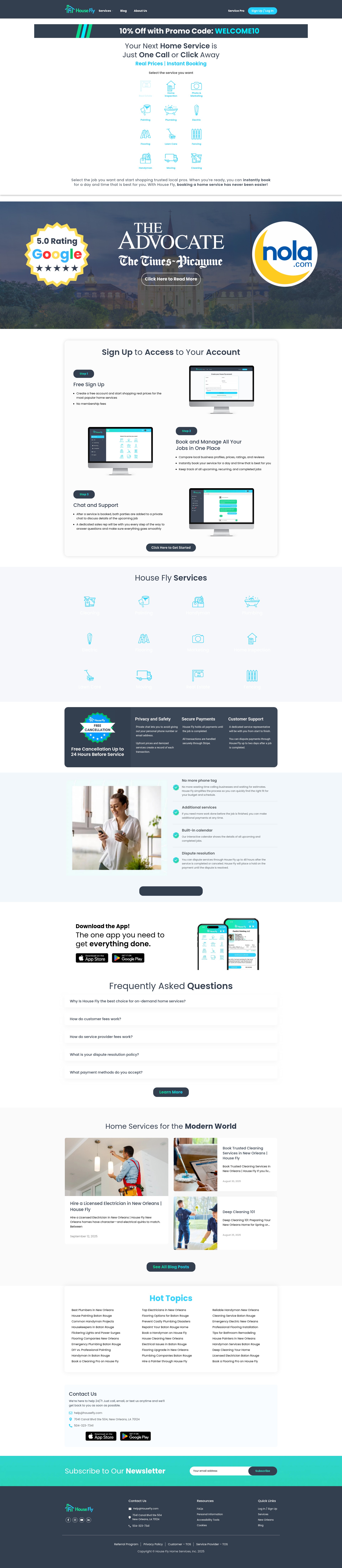 Screenshot of housefly.com
