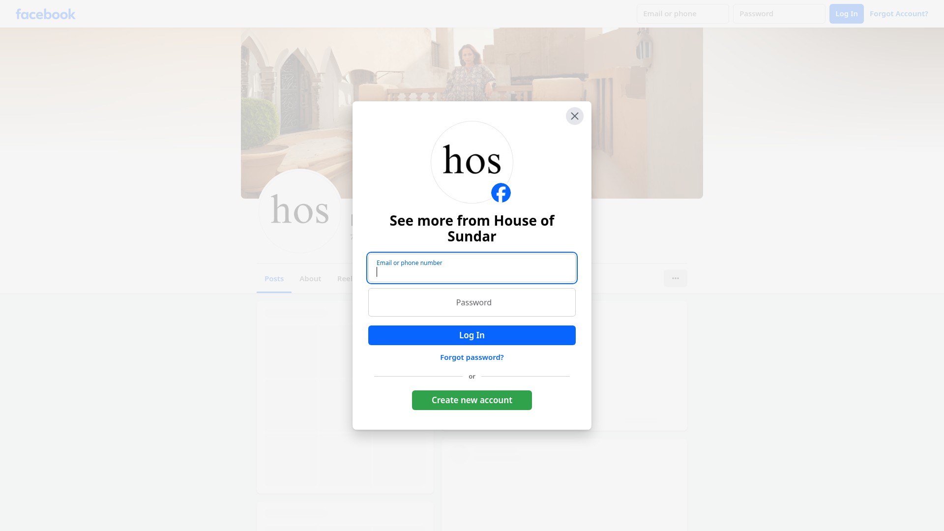 Screenshot of houseofsundar.com