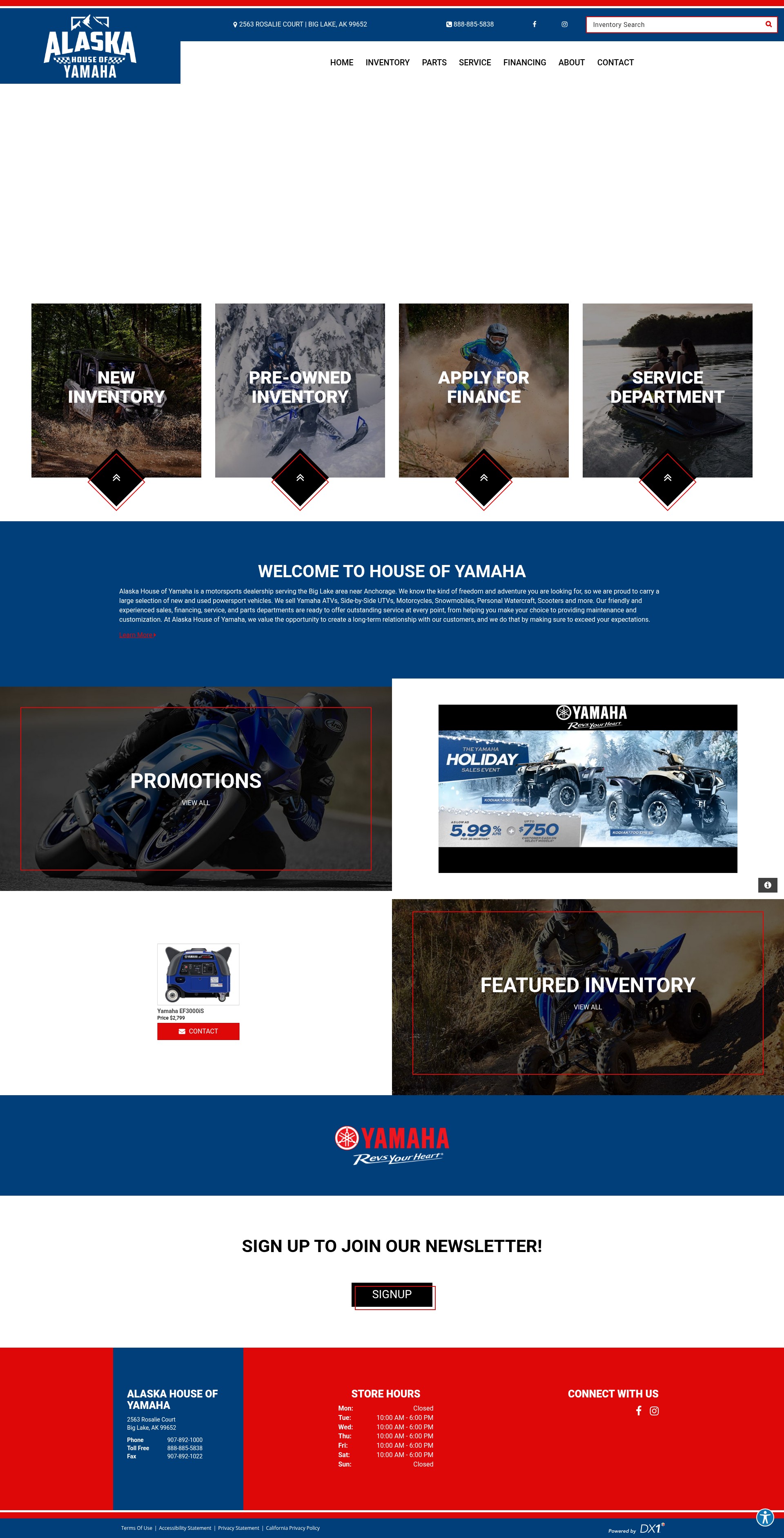 Screenshot of houseofyamaha.com