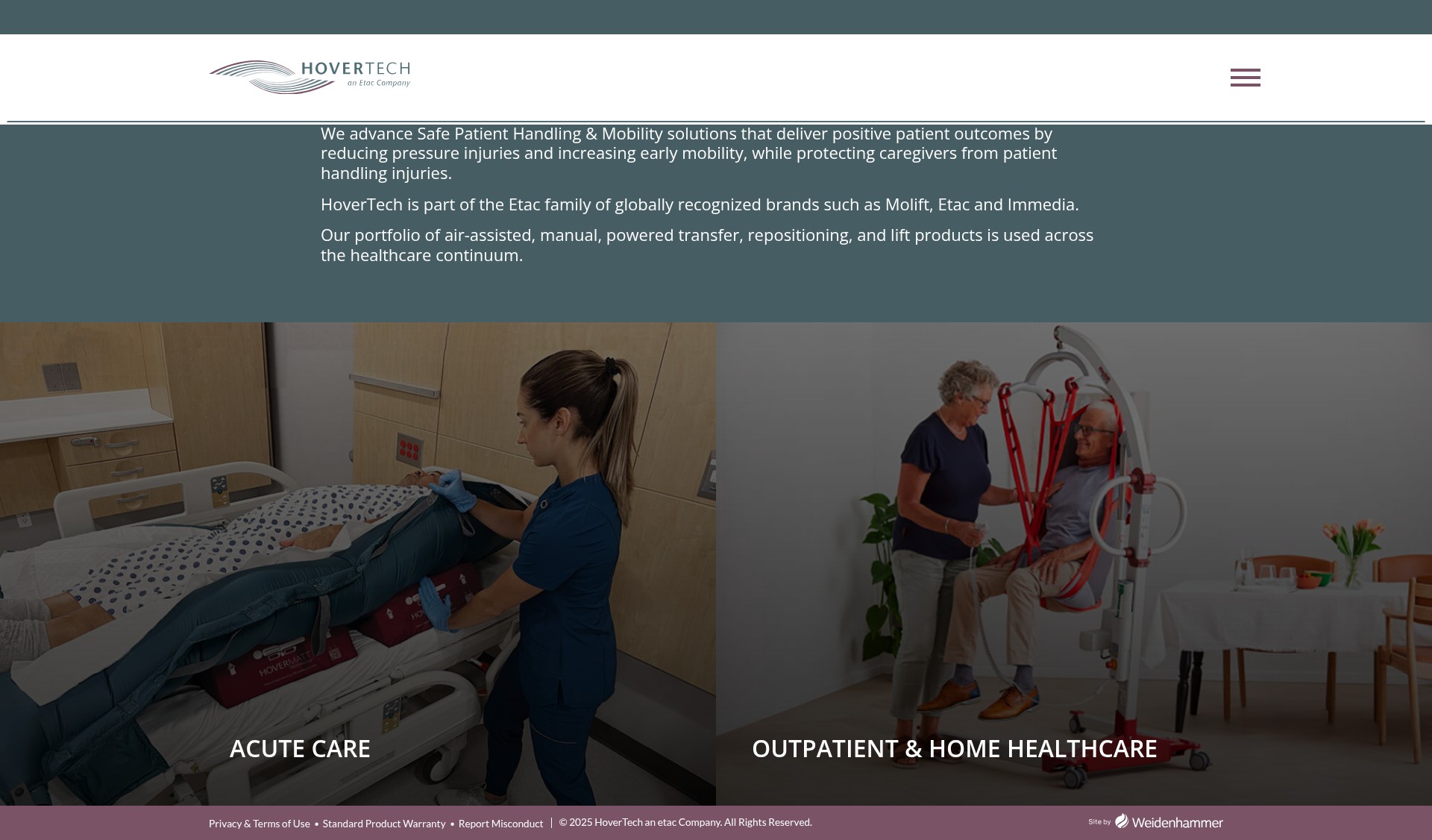 Screenshot of hovertechinternational.com