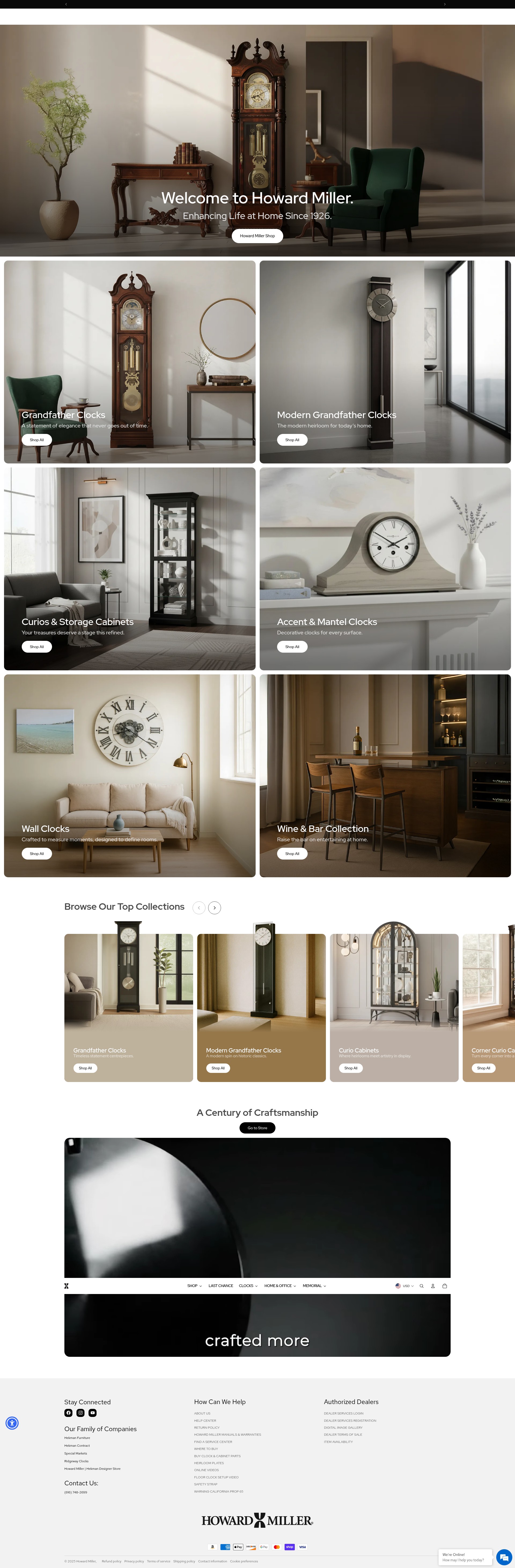 Screenshot of howardmiller.com