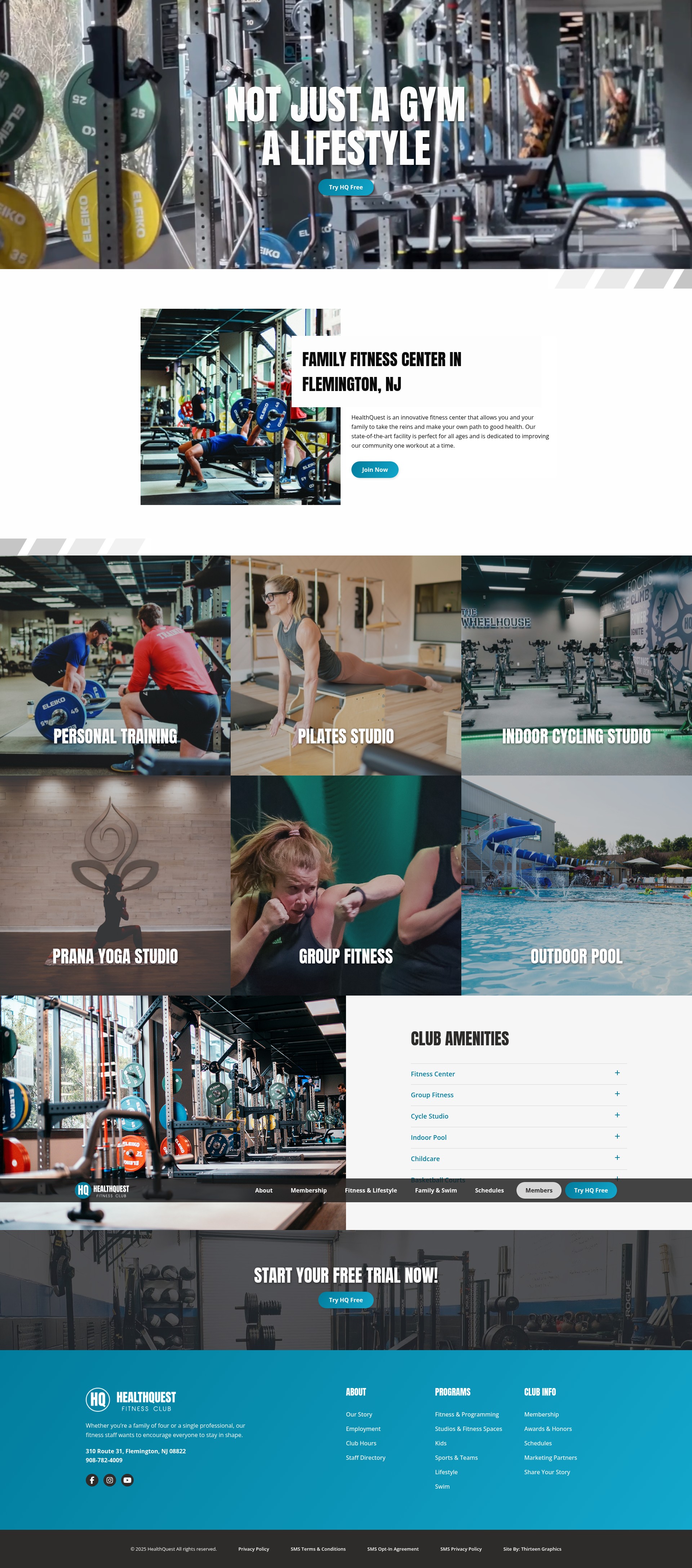 Screenshot of hqfit.com