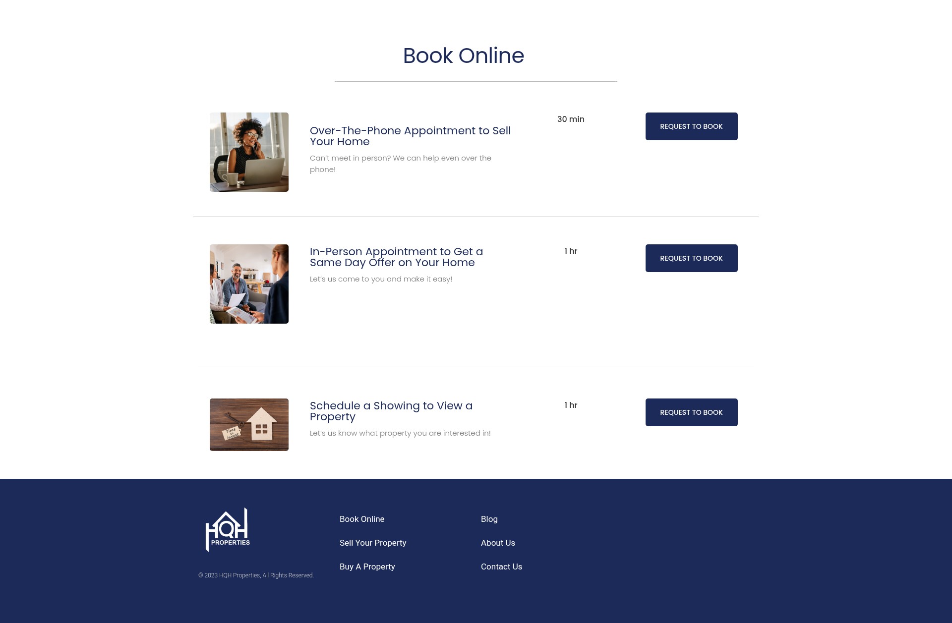 Screenshot of hqhnow.com