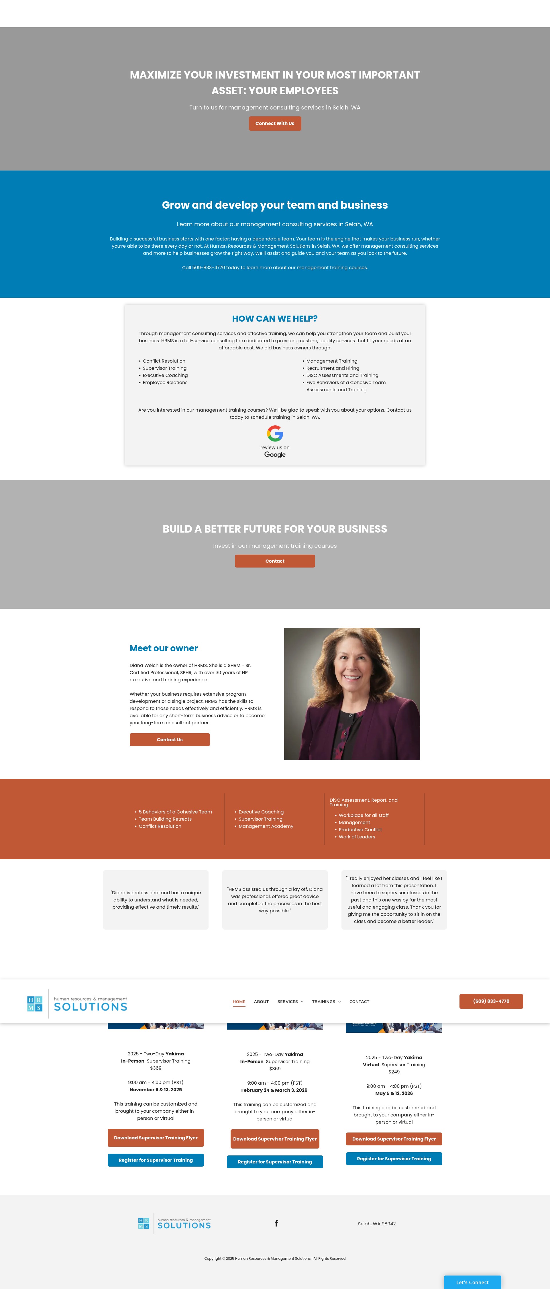 Screenshot of hrmsnw.com